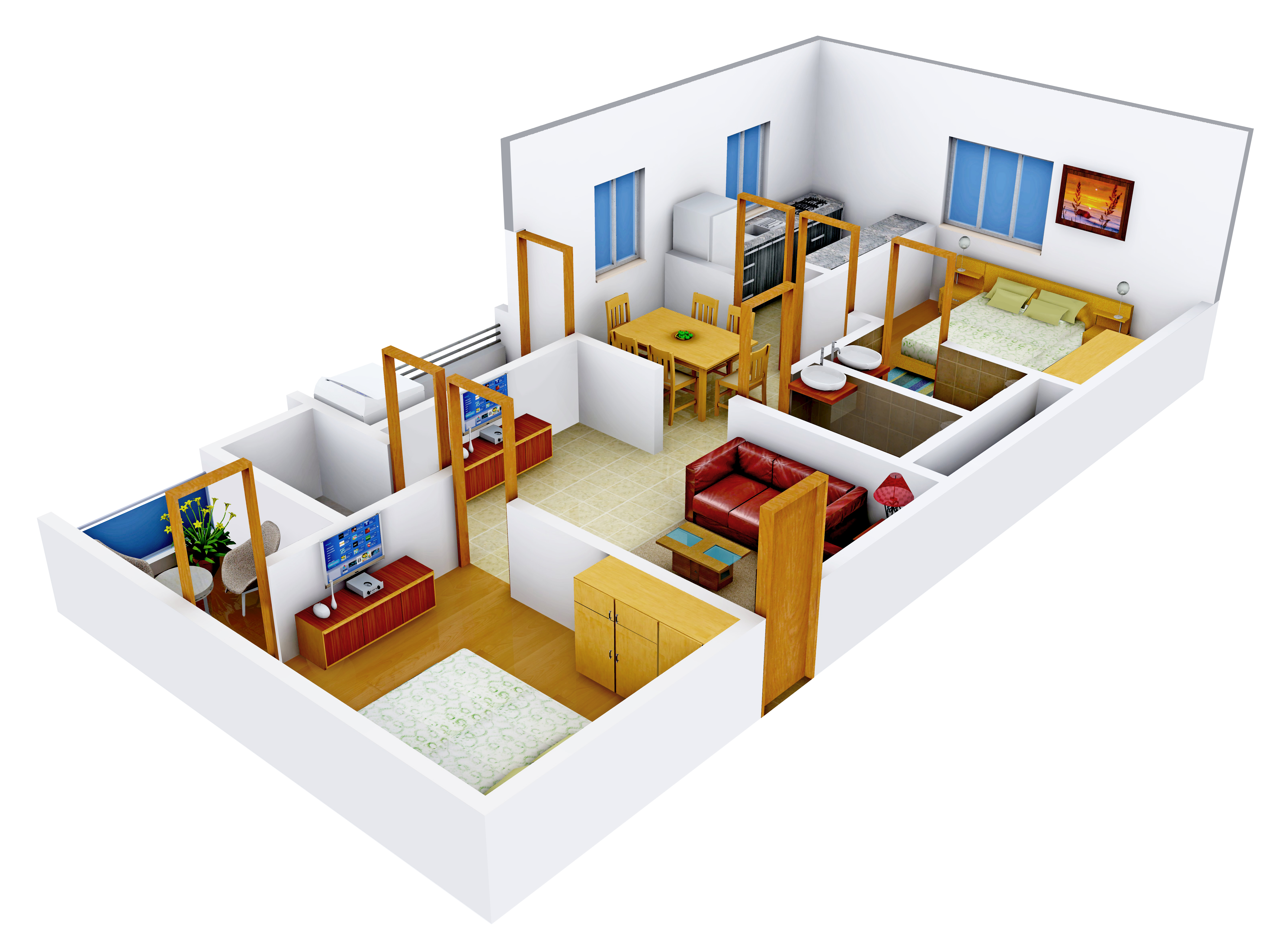 3DFloorPlan of Umas Aadya Mansion
