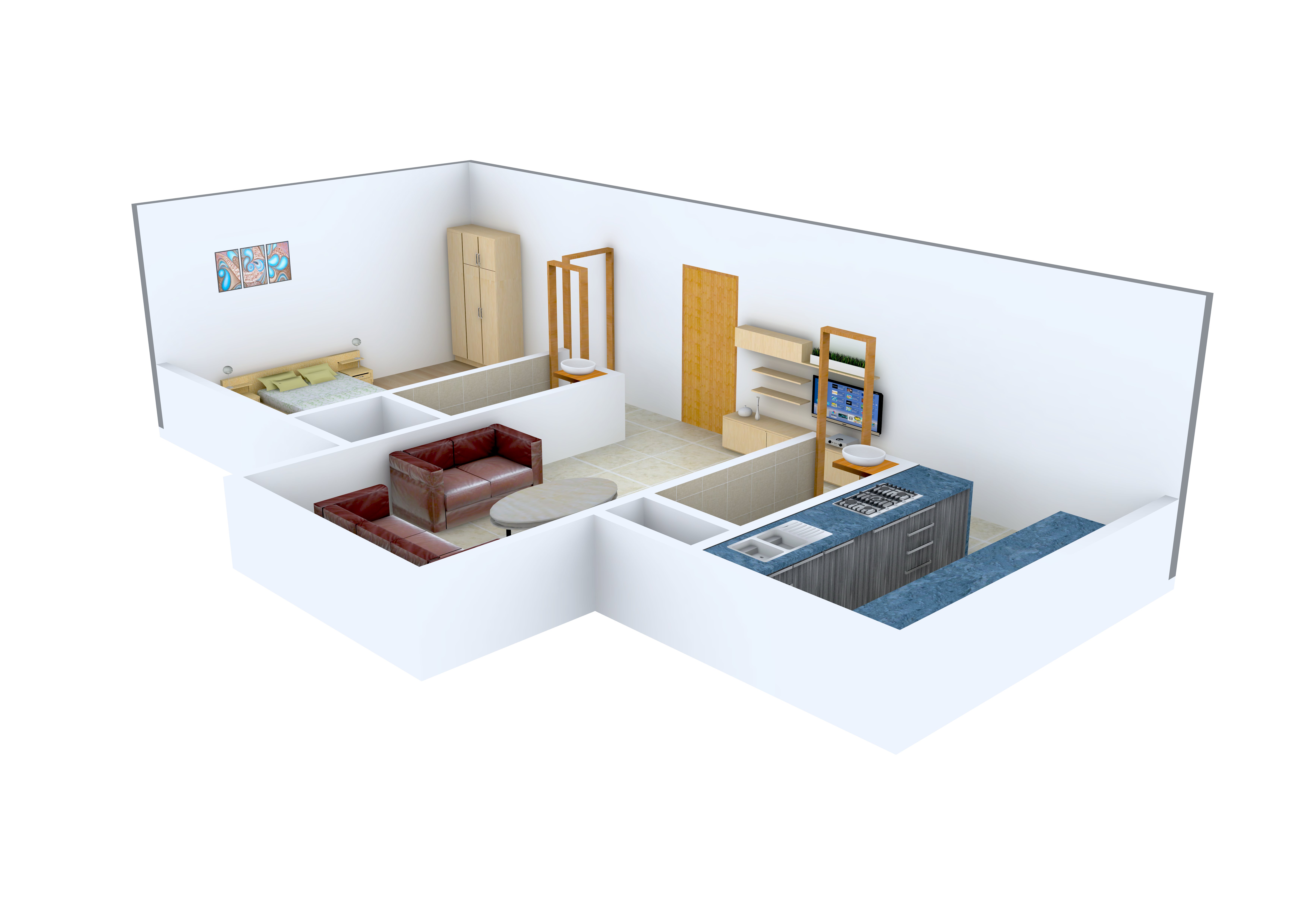 3DFloorPlan of D R Advent Neel Residency