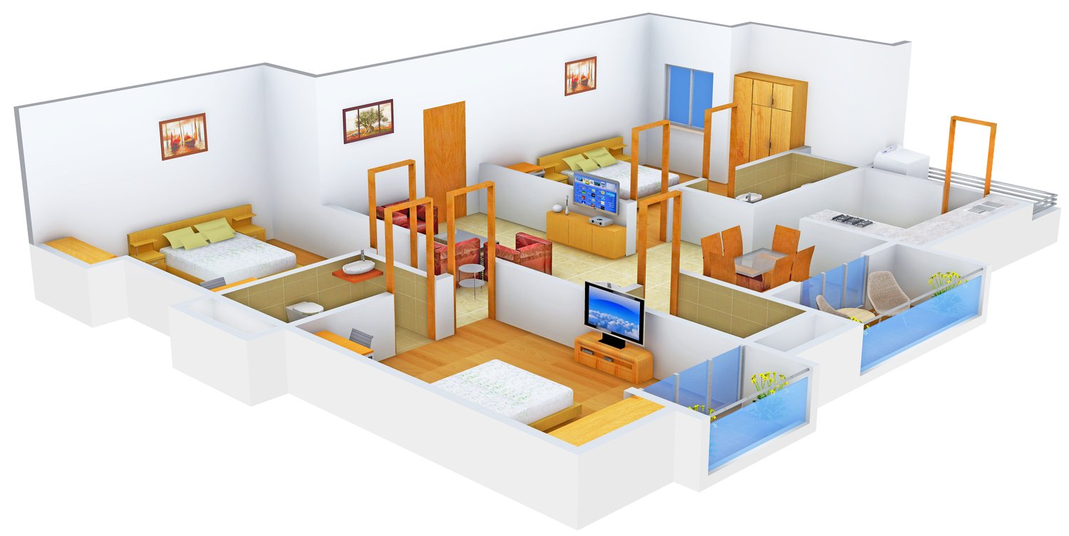 3DFloorPlan of Mahalakshmi Vruksham