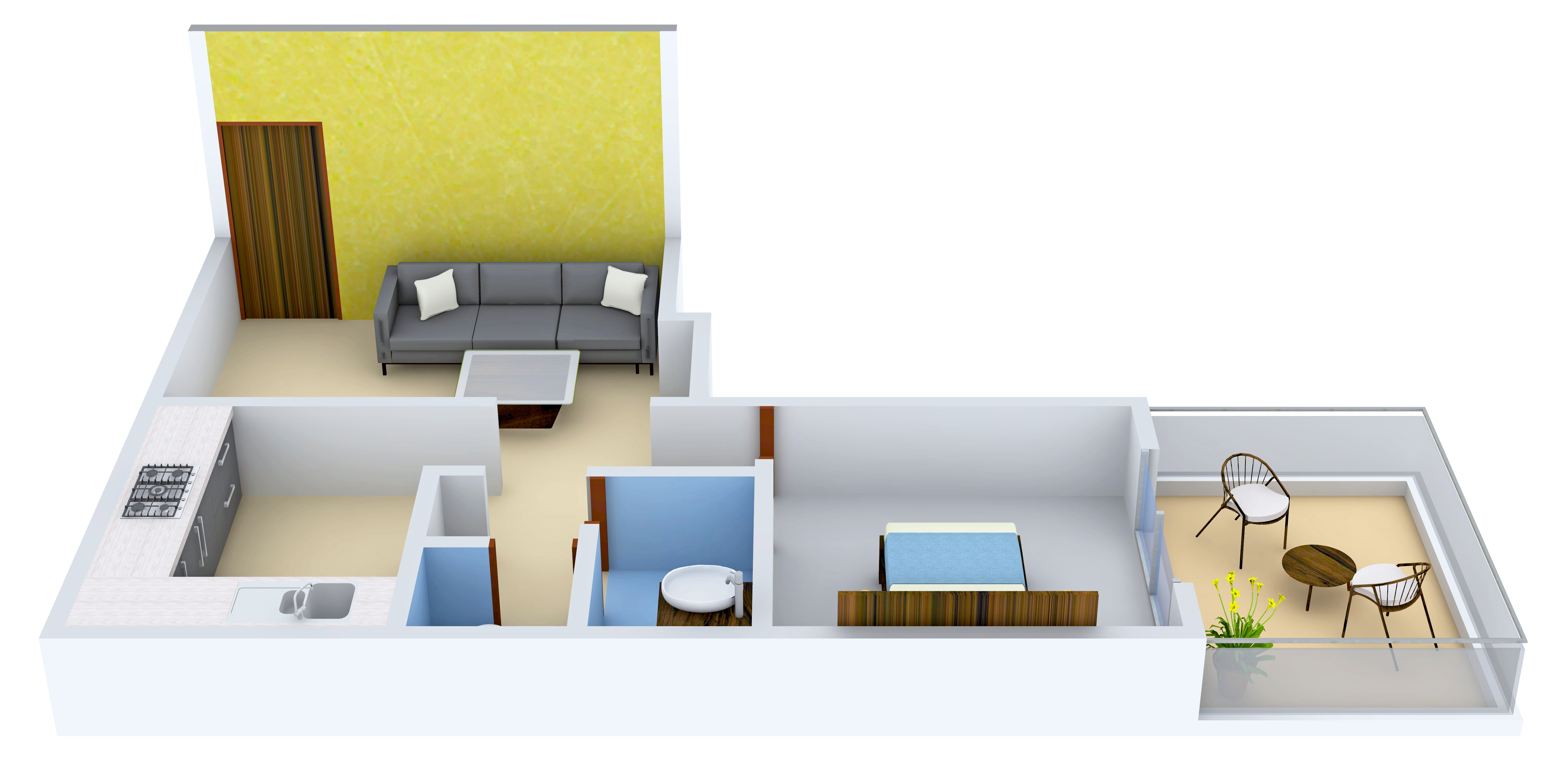 3DFloorPlan of B K Sun Fantasy