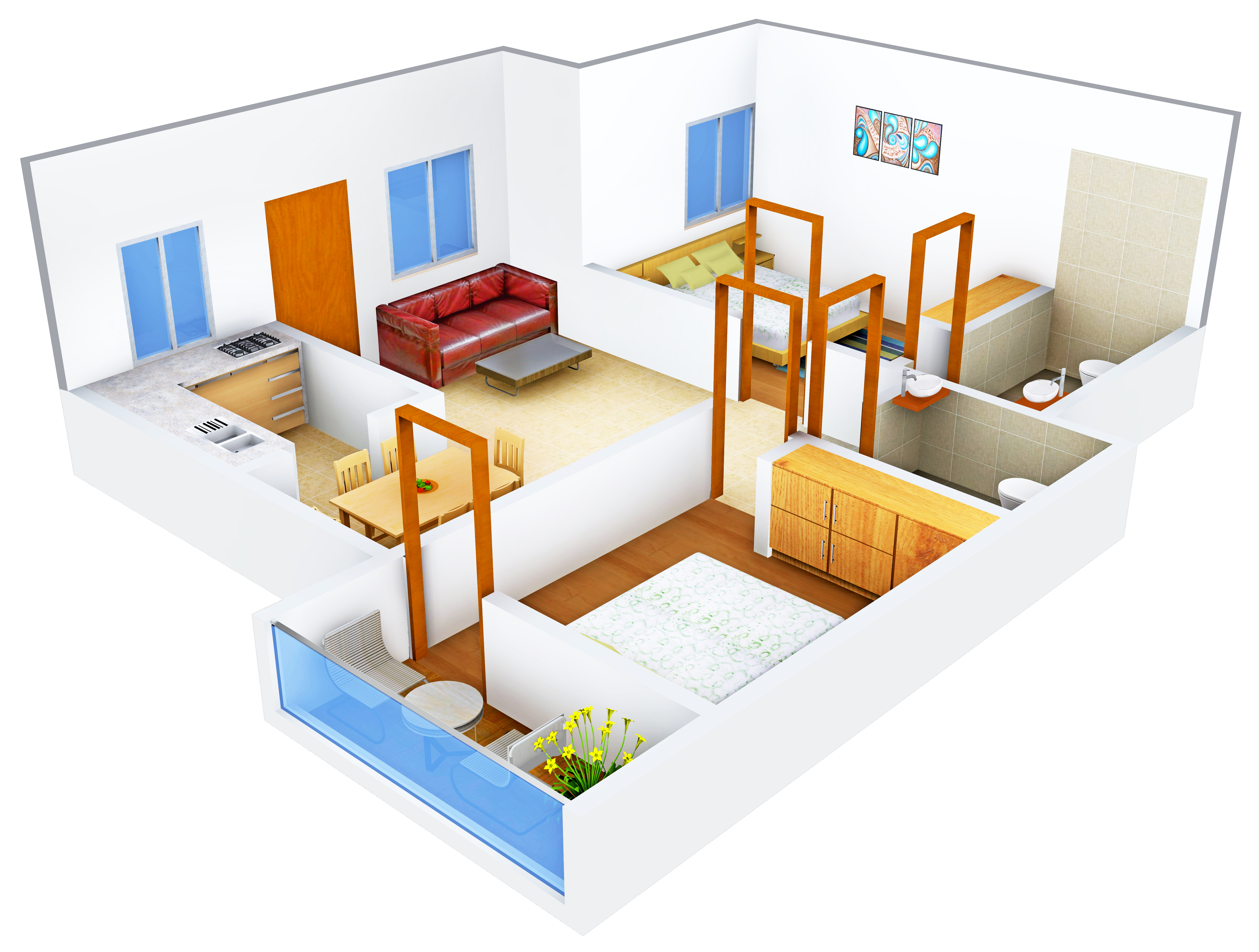 3DFloorPlan of Annai Smart Homes III