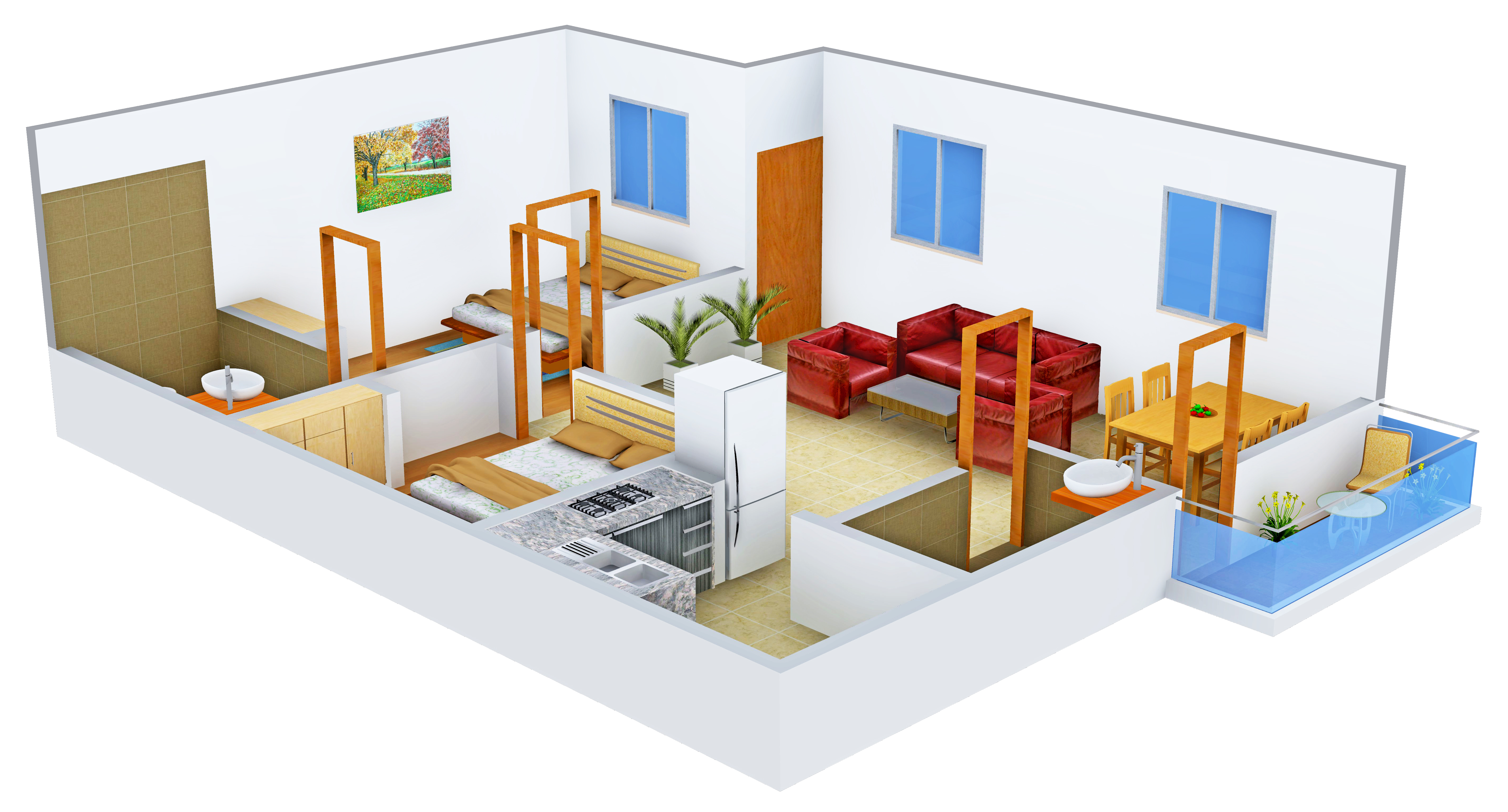 3DFloorPlan of Annai Smart Homes III