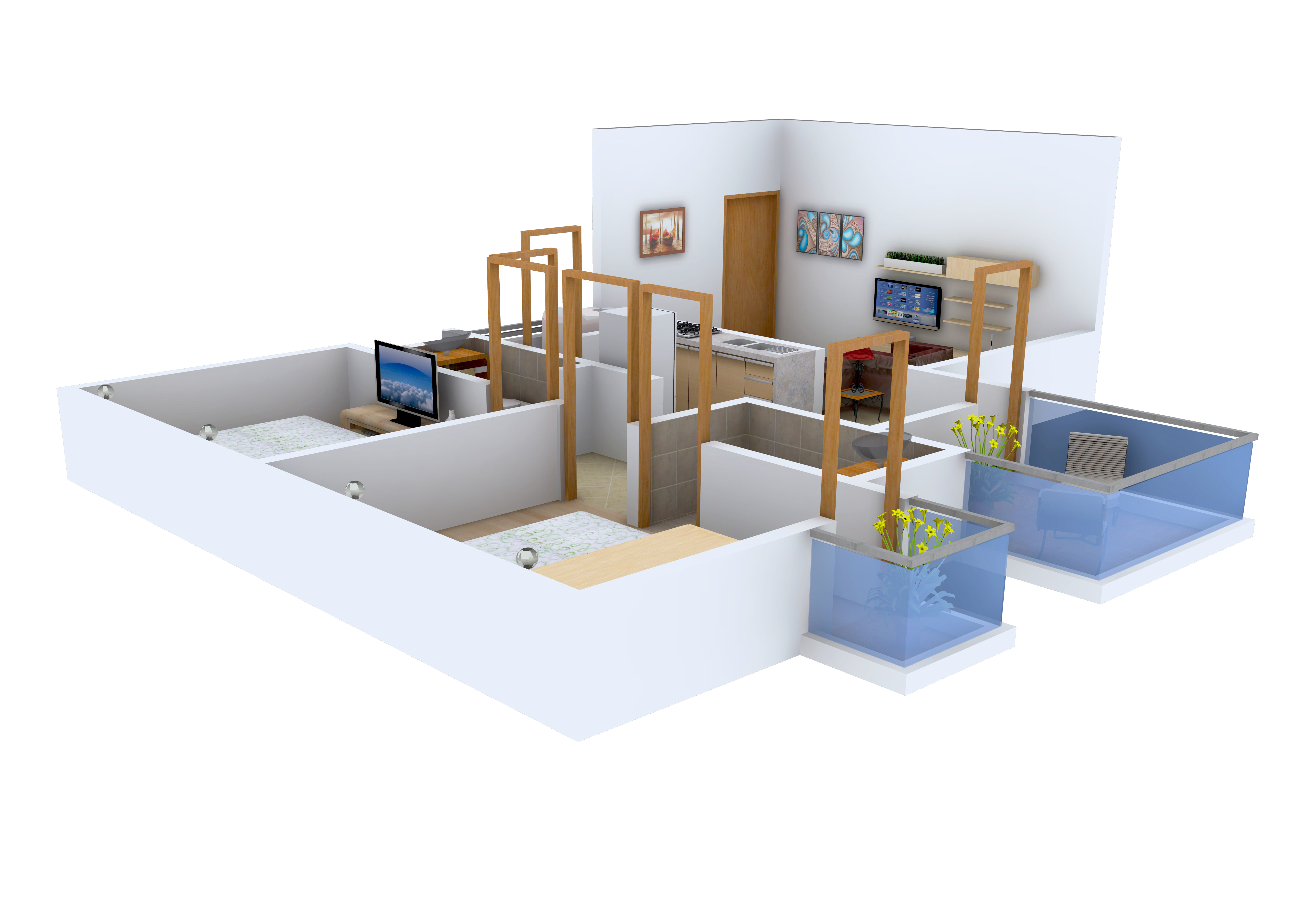 3DFloorPlan of Stark Aura