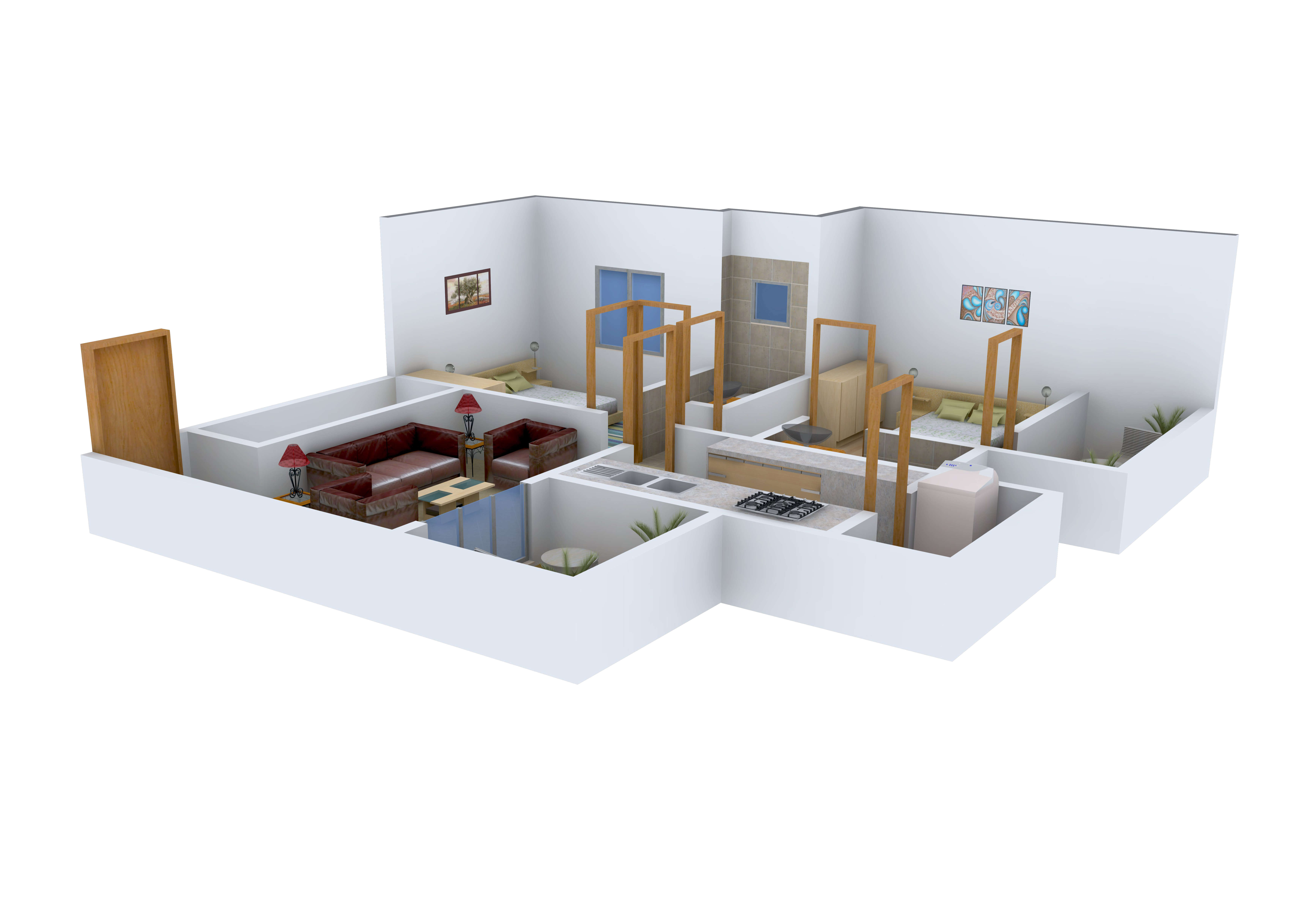 3DFloorPlan of Bhondve Empire