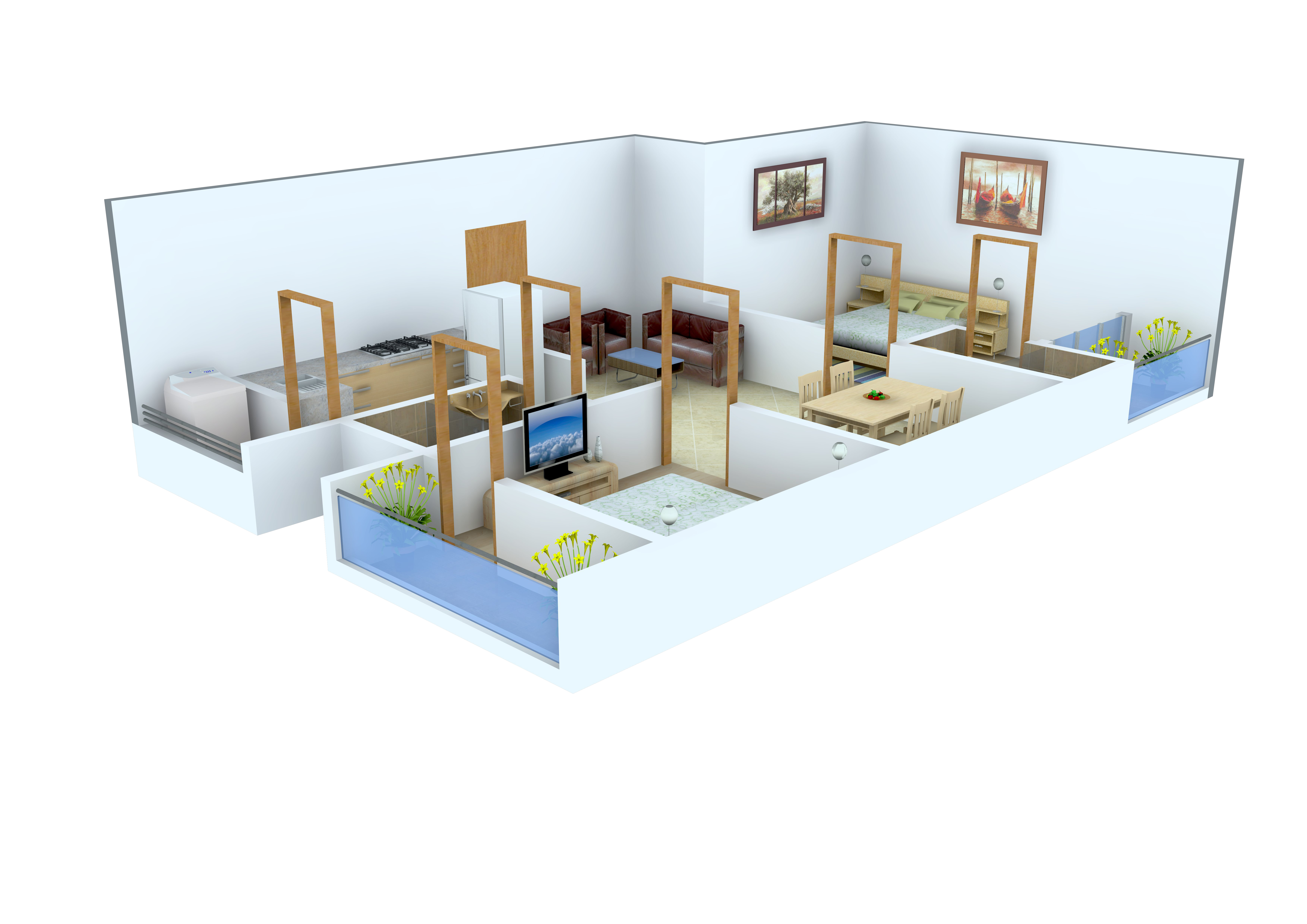 3DFloorPlan of Poomalai Sreeya