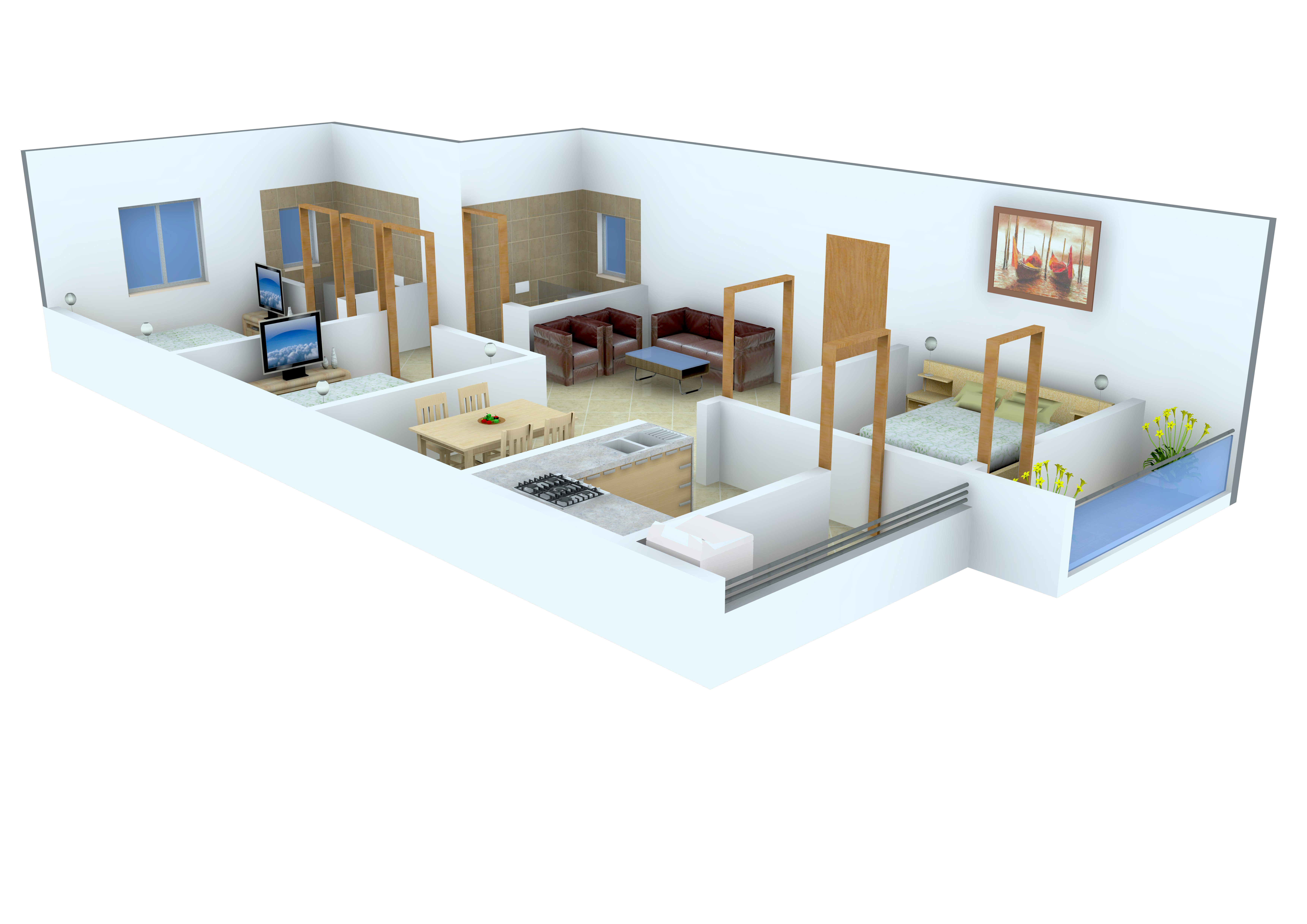 3DFloorPlan of Poomalai Sreeya