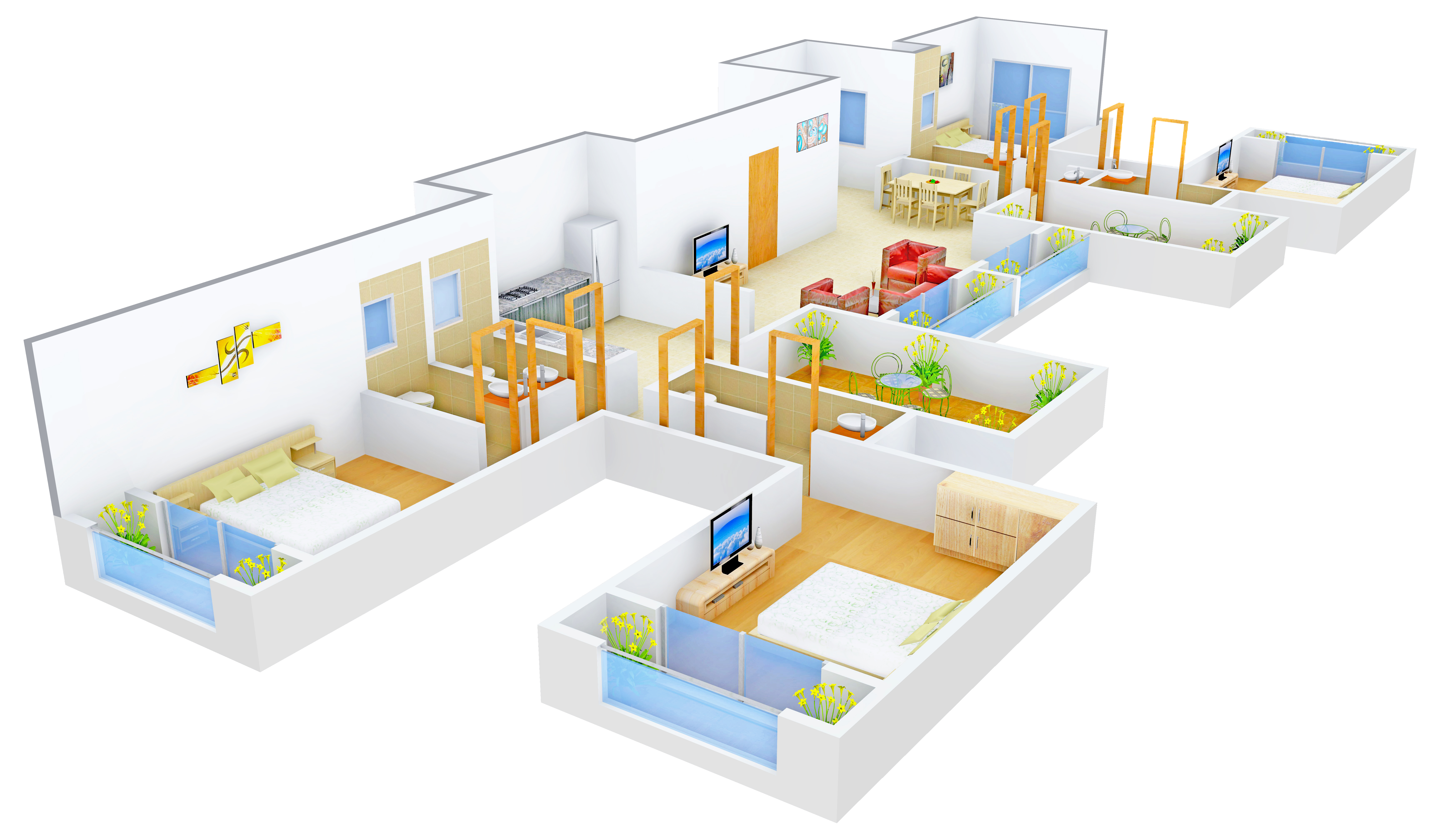 3DFloorPlan of Shah Mahavir Ornate