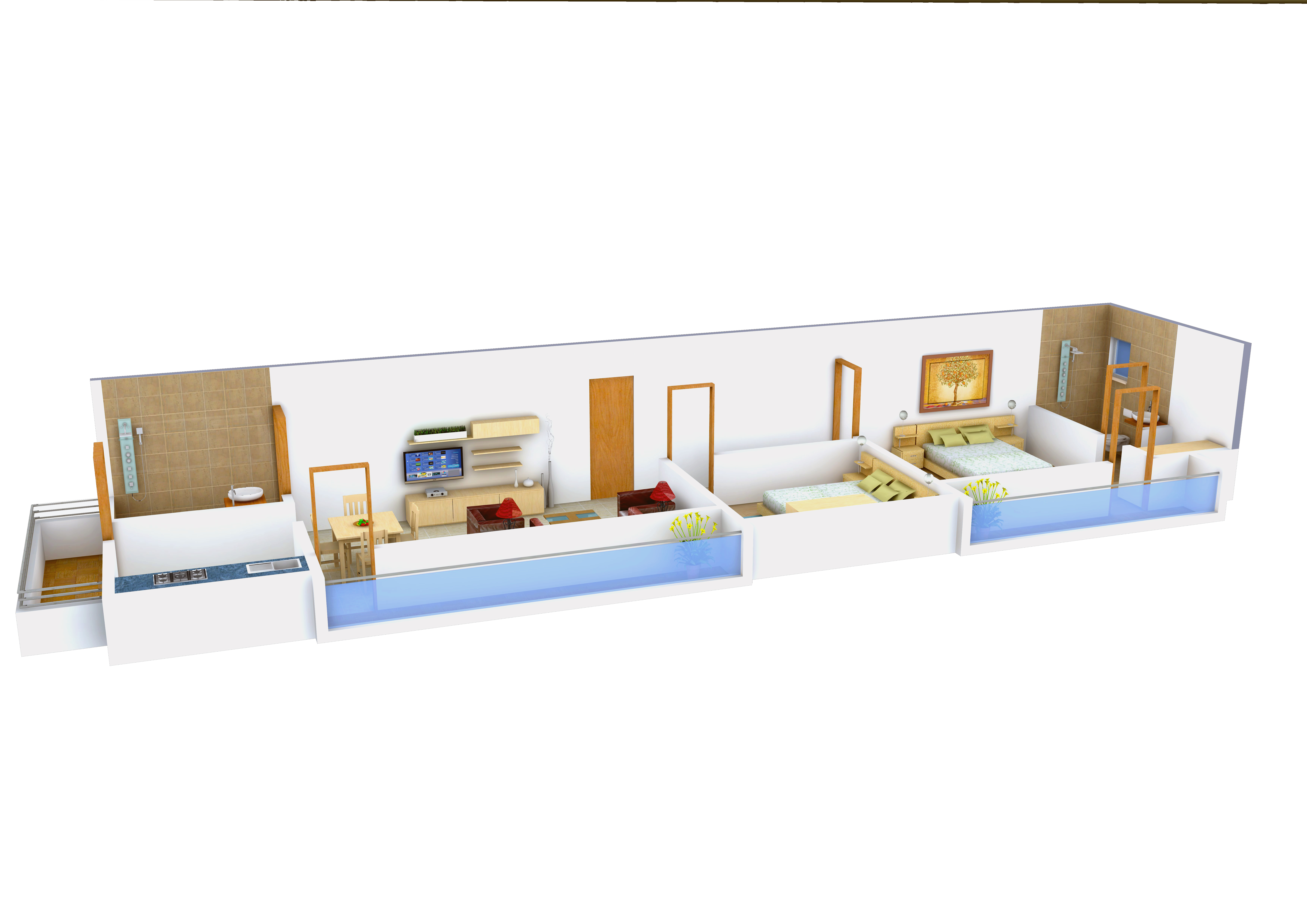 3DFloorPlan of SPE Ansika Apartment