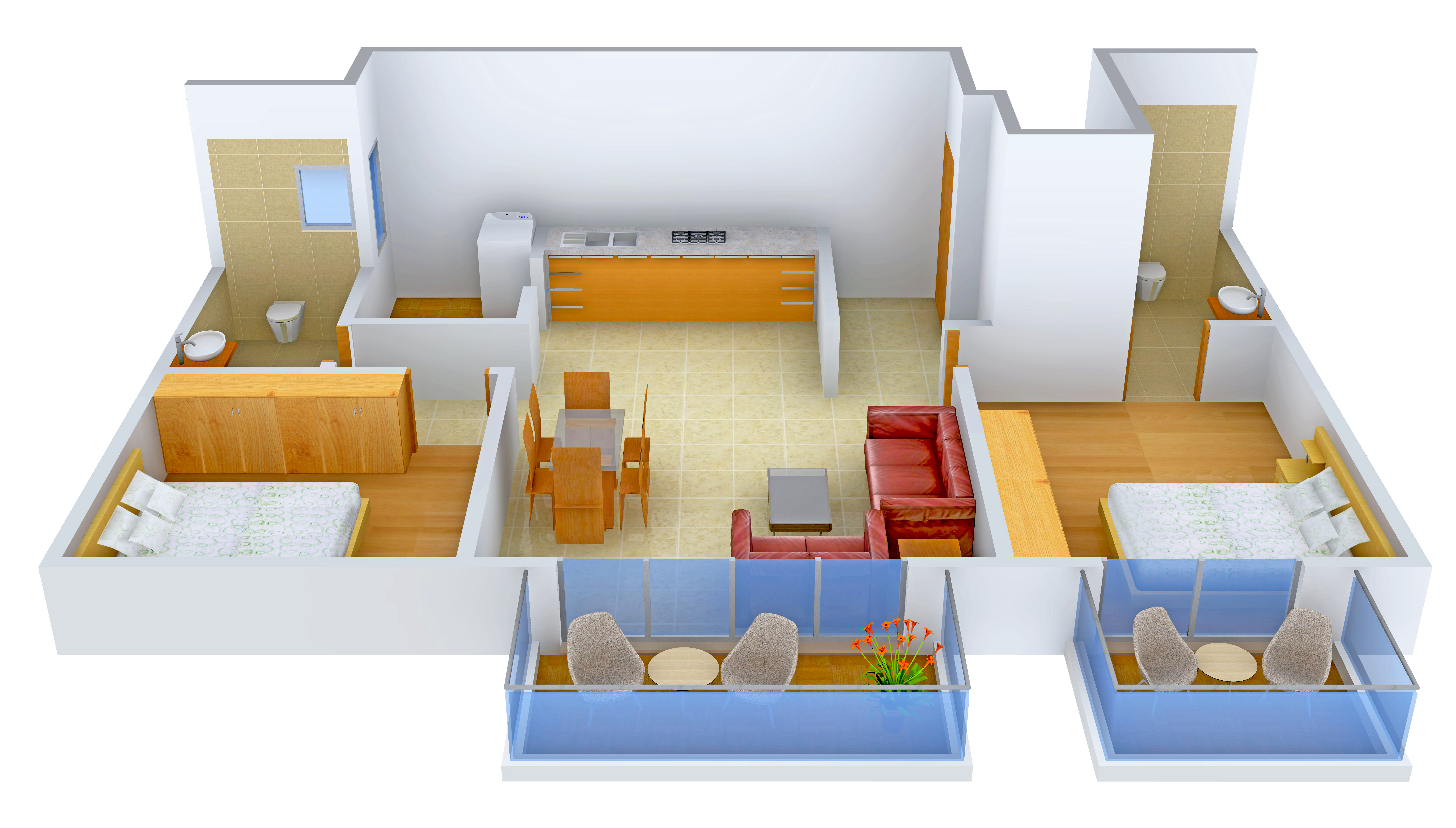 3DFloorPlan of Lohia Verzure