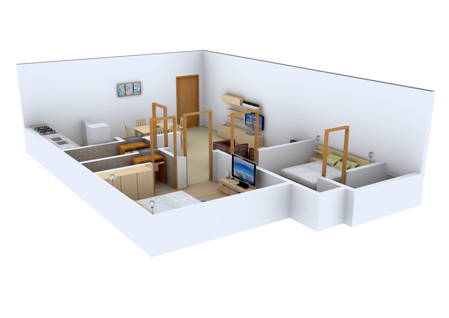3DFloorPlan of Rechi Anandi Apartment