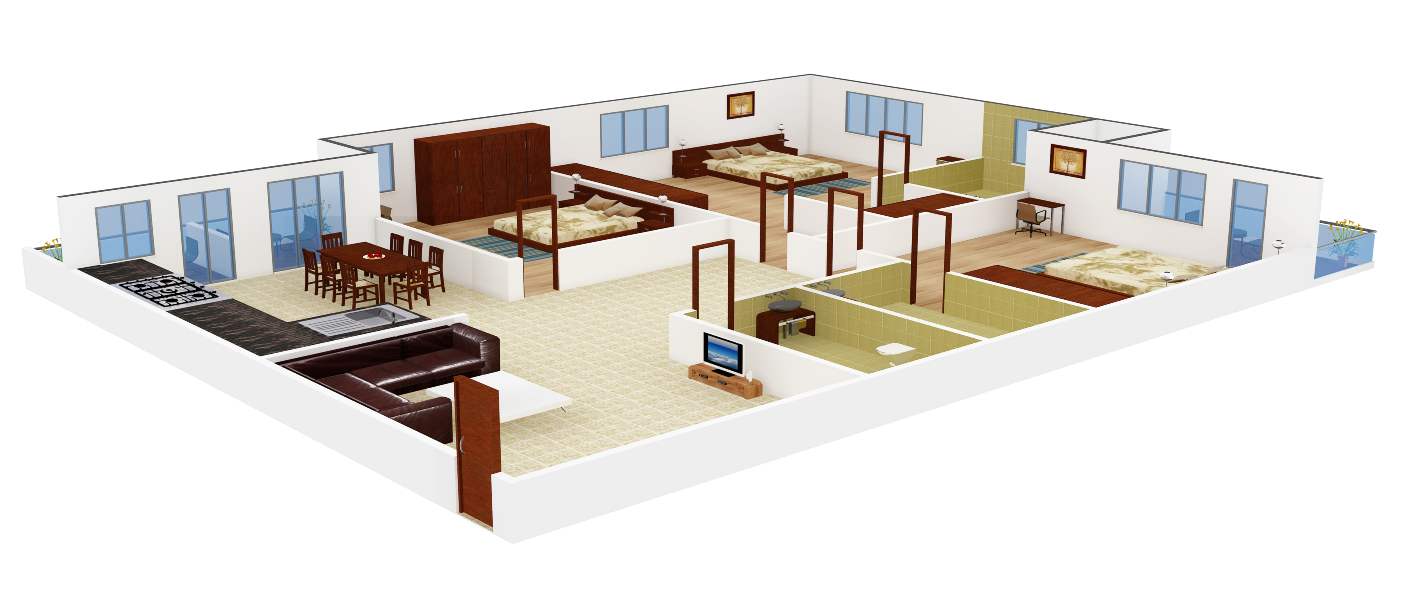 3DFloorPlan of Maphar VM Impreza
