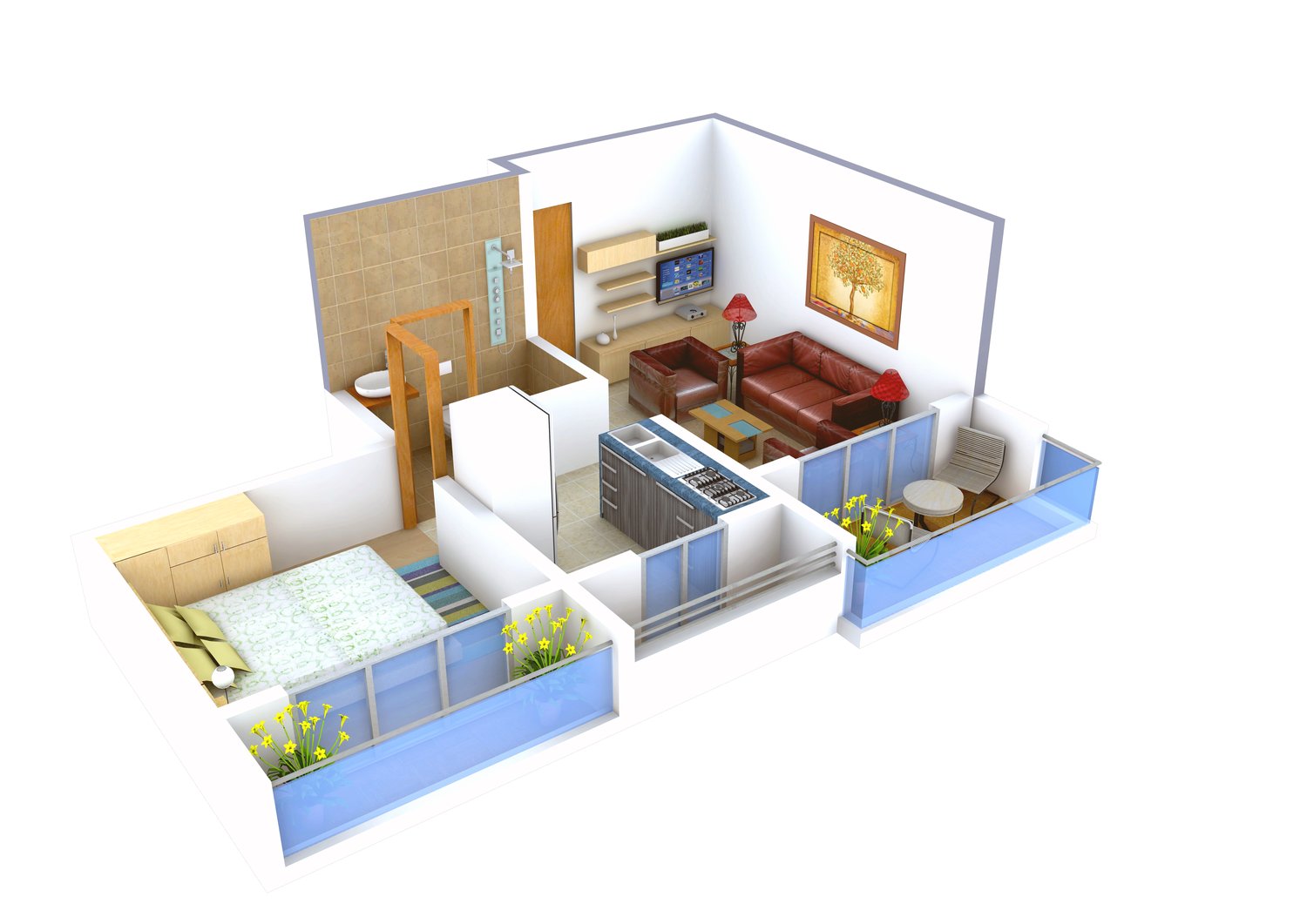 3DFloorPlan of Royal Green Plaza