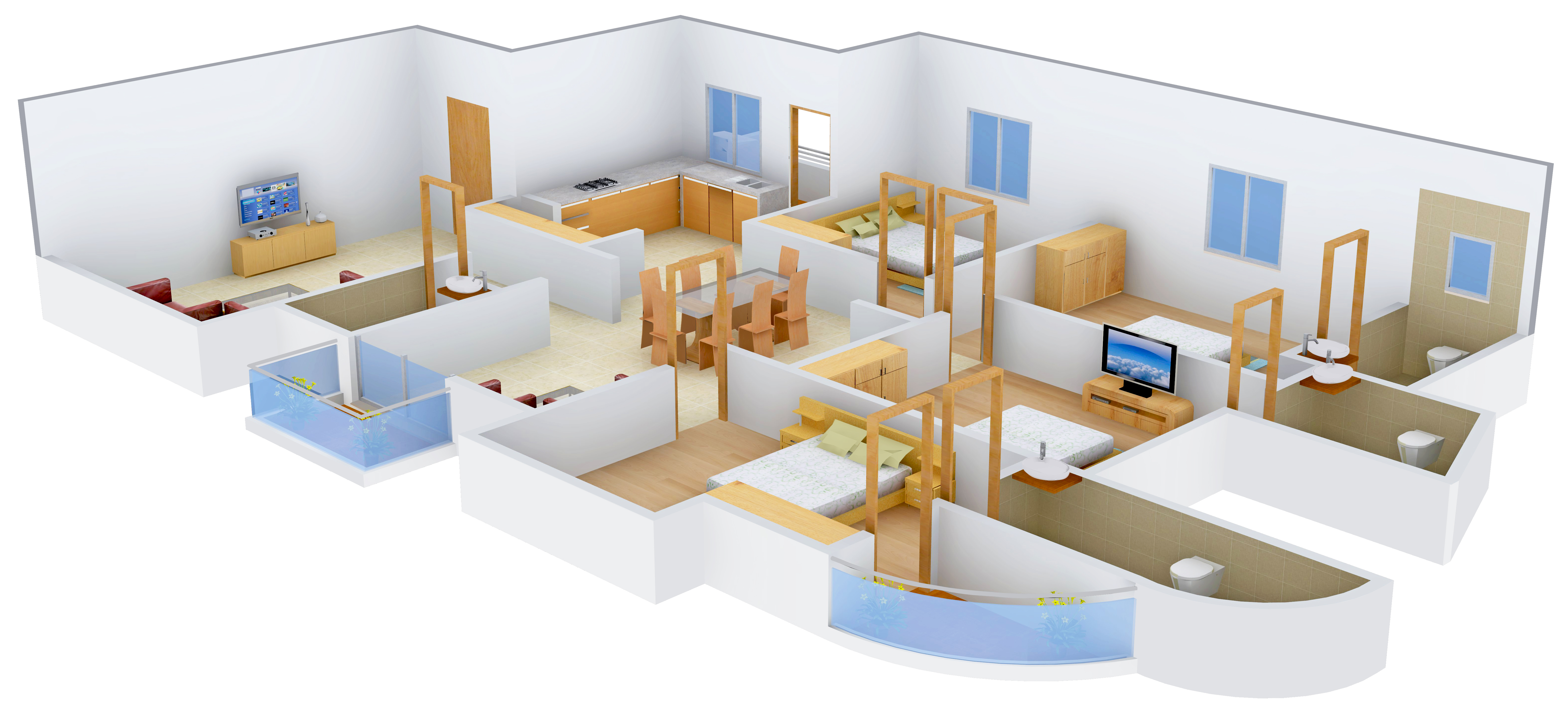 3DFloorPlan of Himalaya Oasis