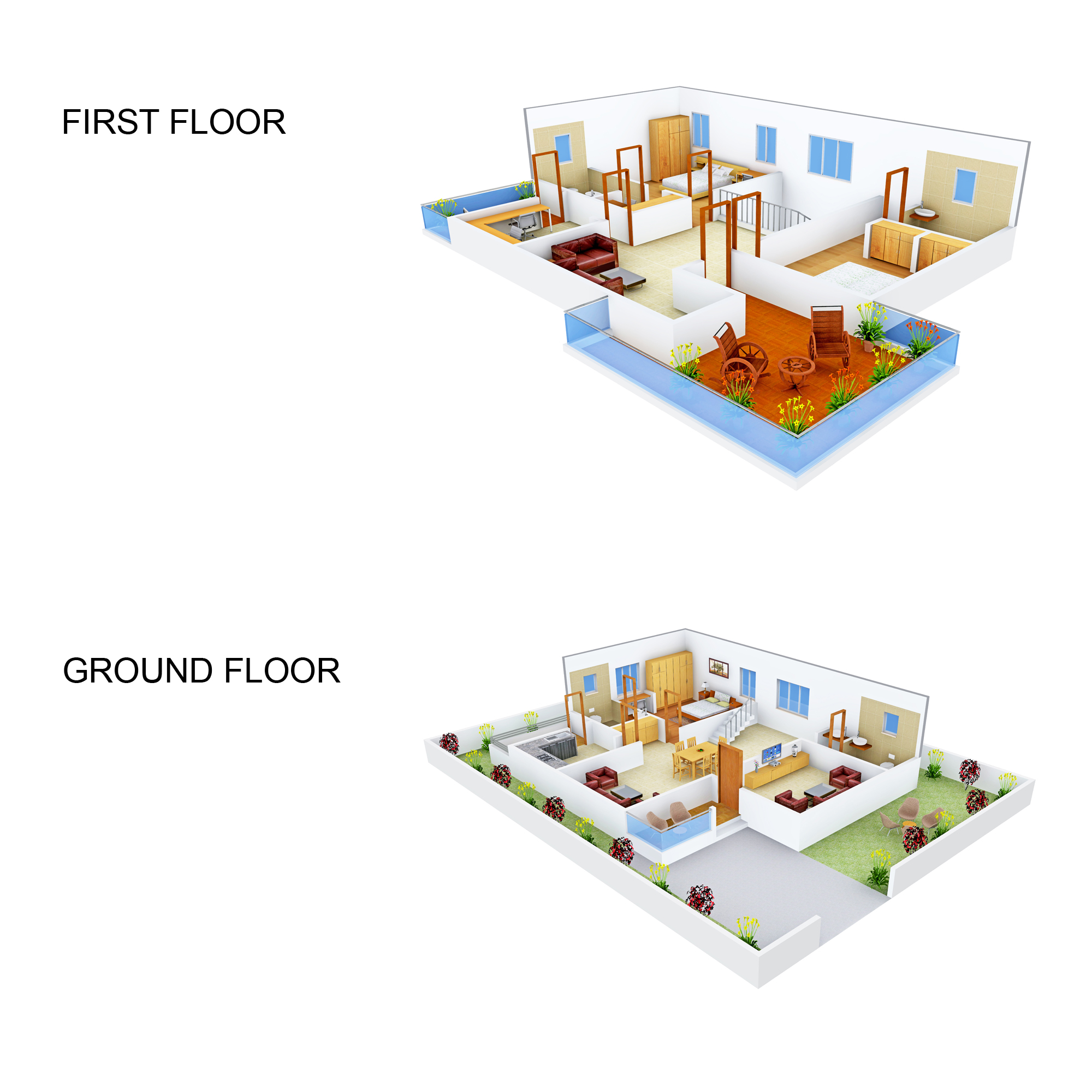 3DFloorPlan of Aakruthi Shantiniketan