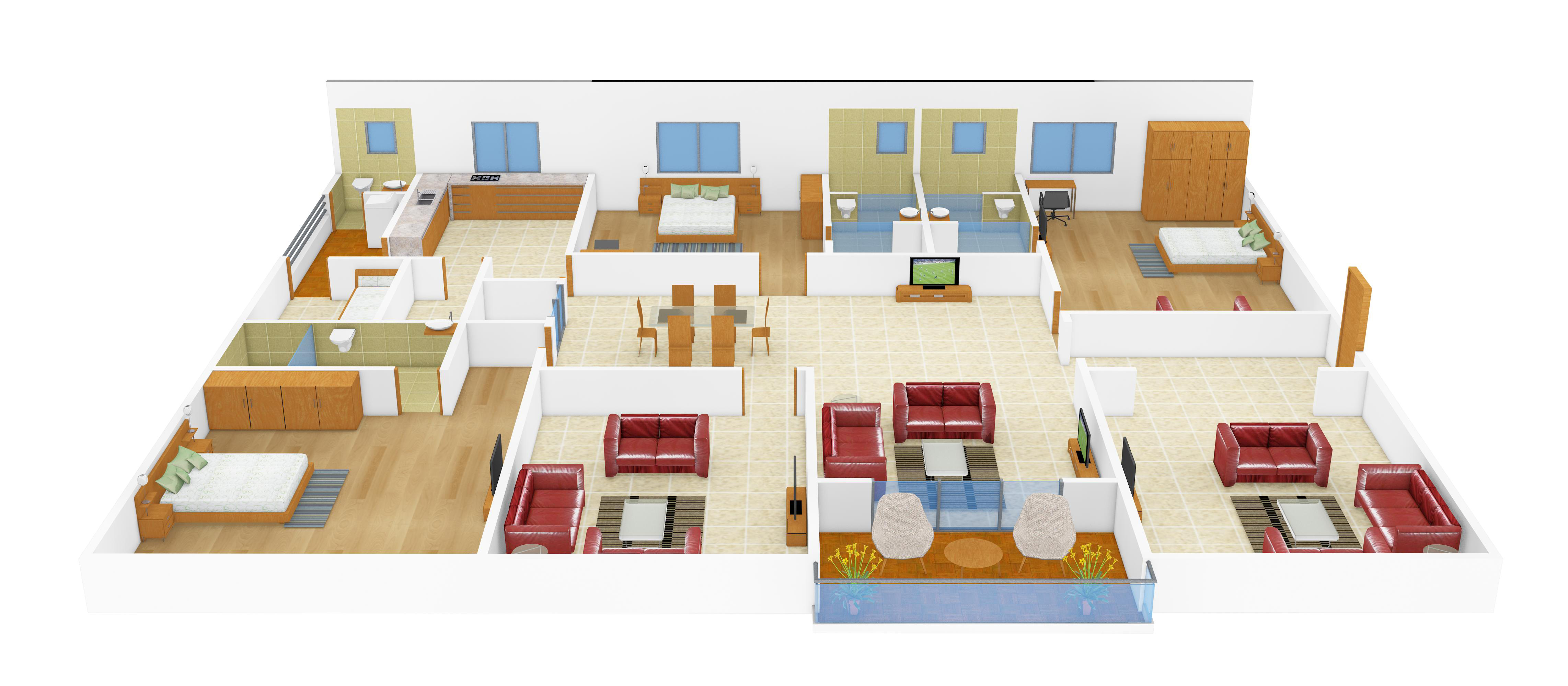 3DFloorPlan of Vamsiram Jyothi Anri