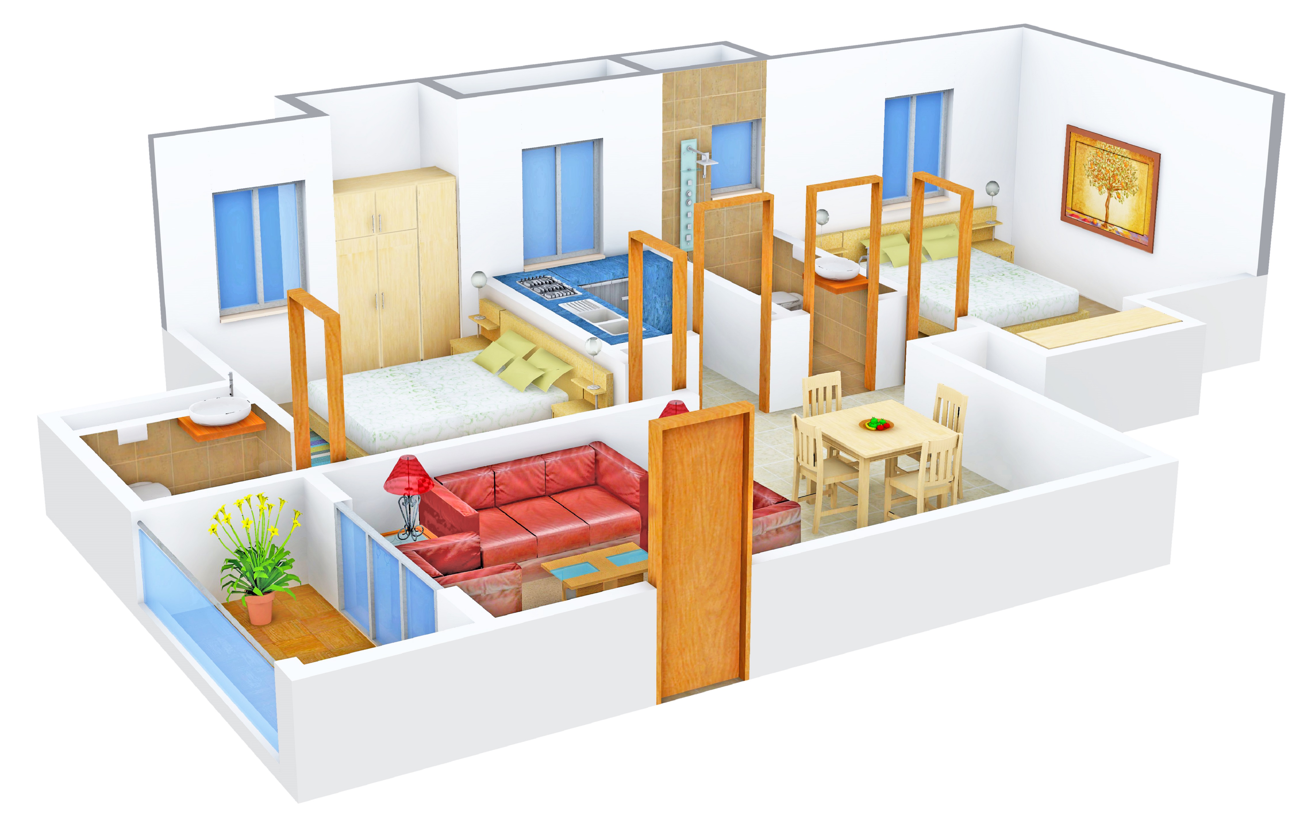 3DFloorPlan of Arya Manor