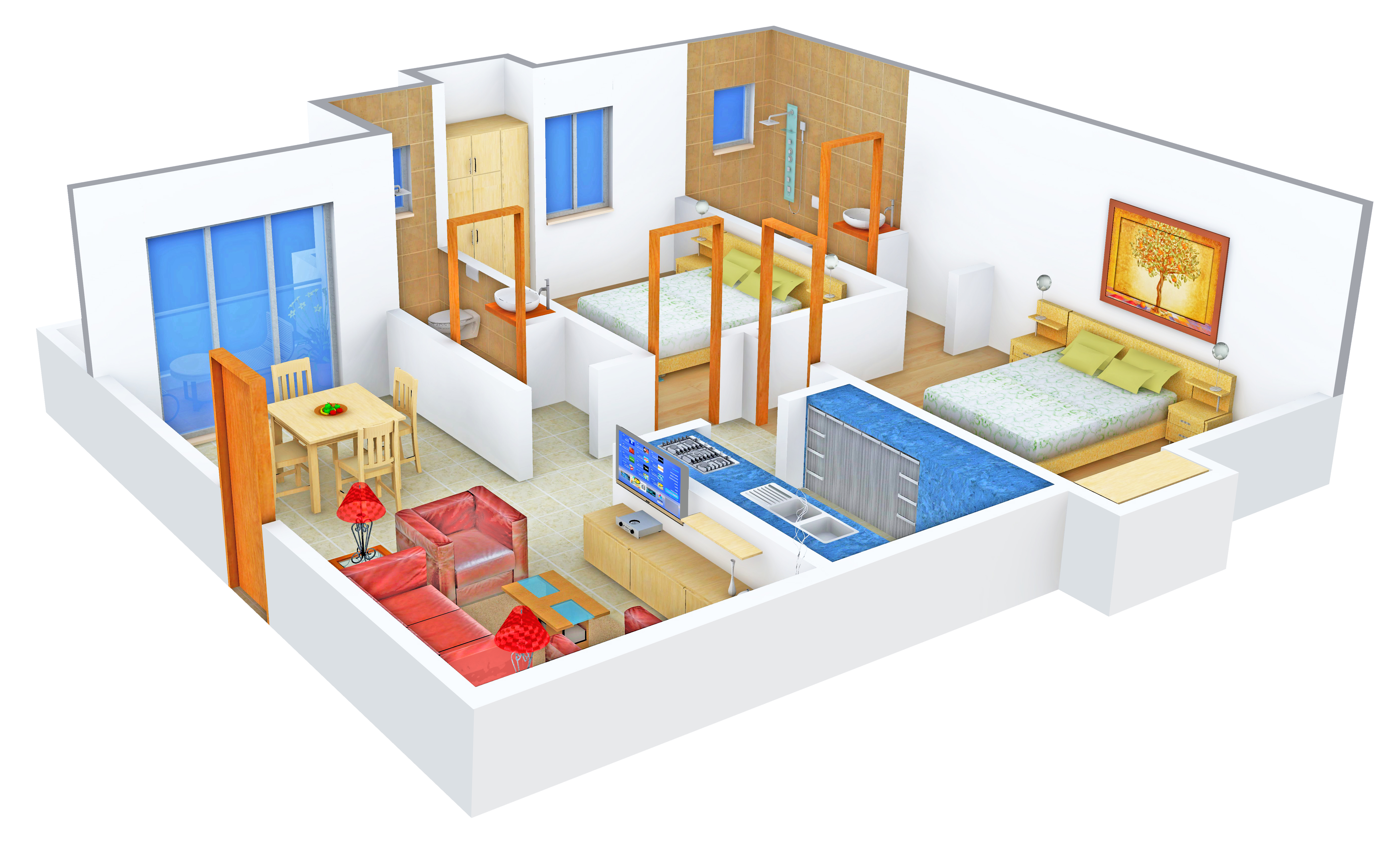 3DFloorPlan of Arya Manor