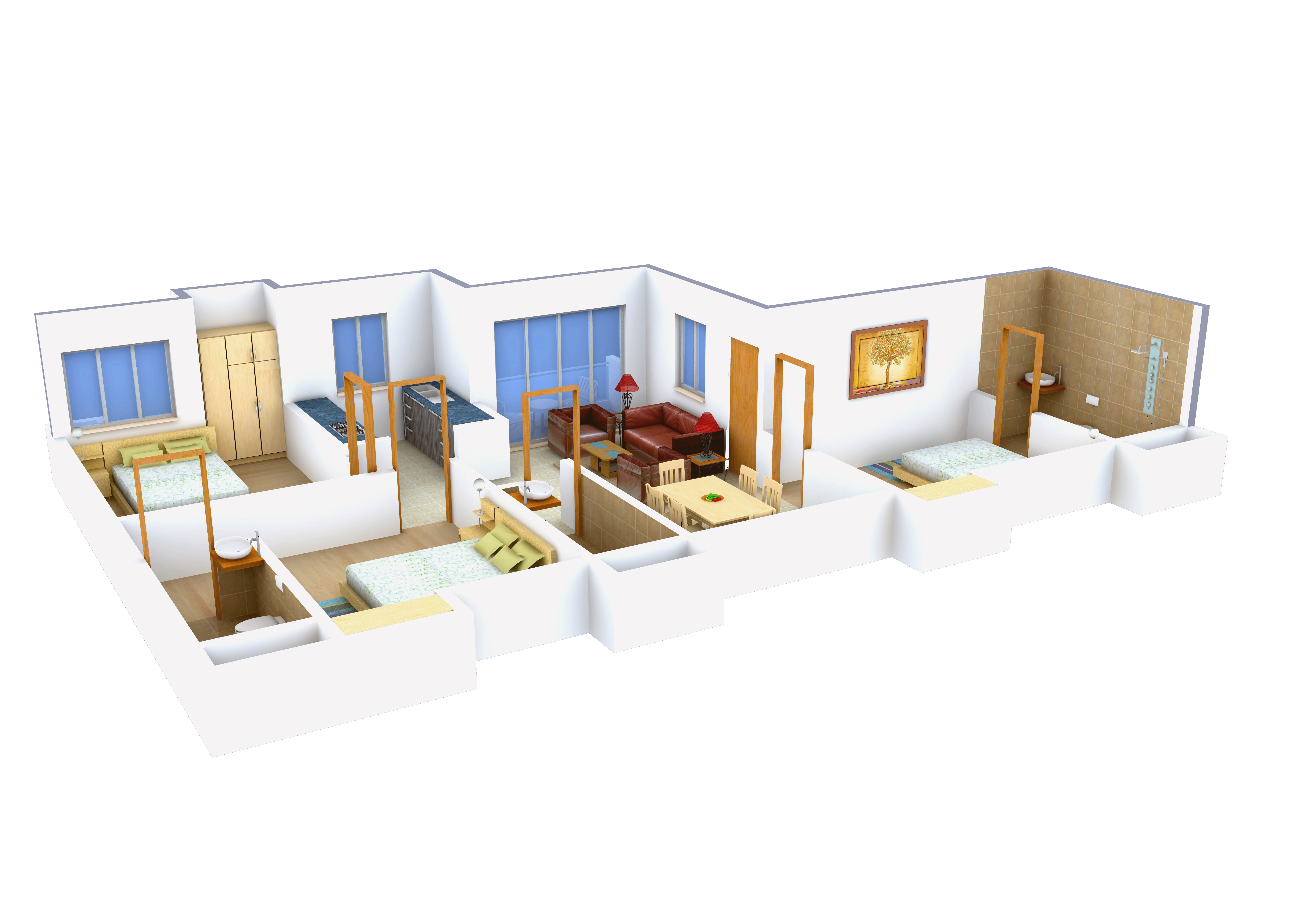 3DFloorPlan of Arya Manor
