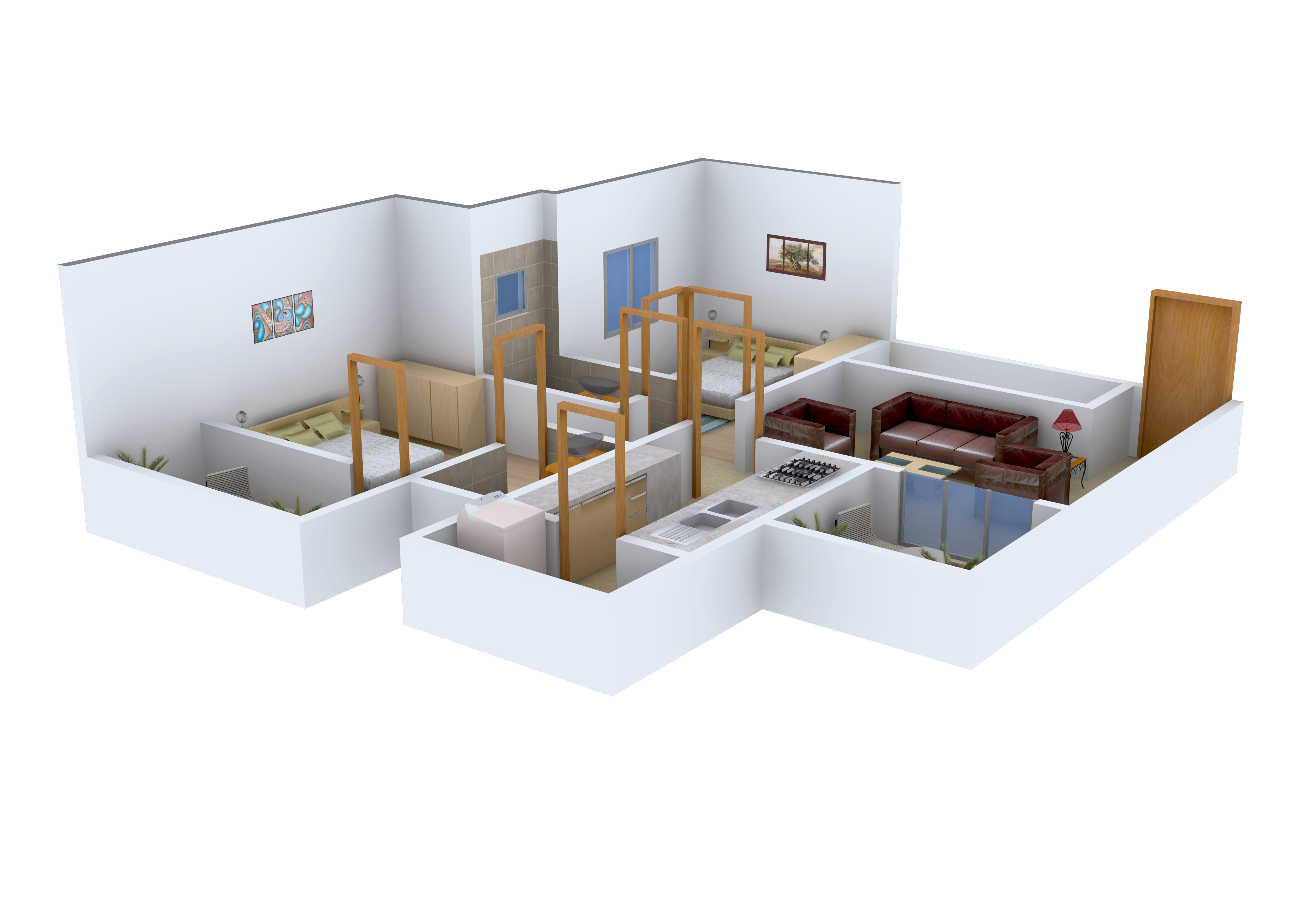 3DFloorPlan of Bhondve Empire