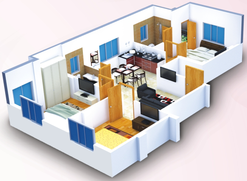 3DFloorPlan of Star Petal