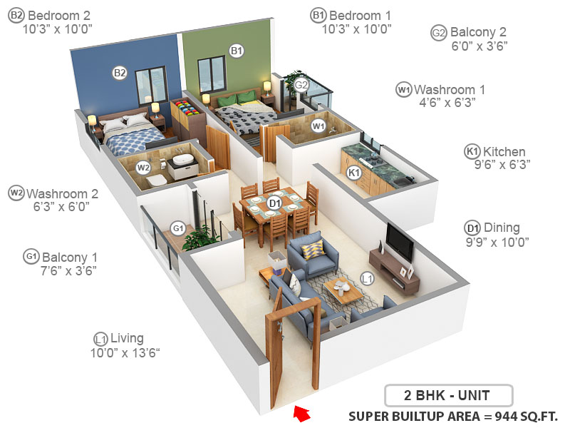 3DFloorPlan of Citadel Silver Space