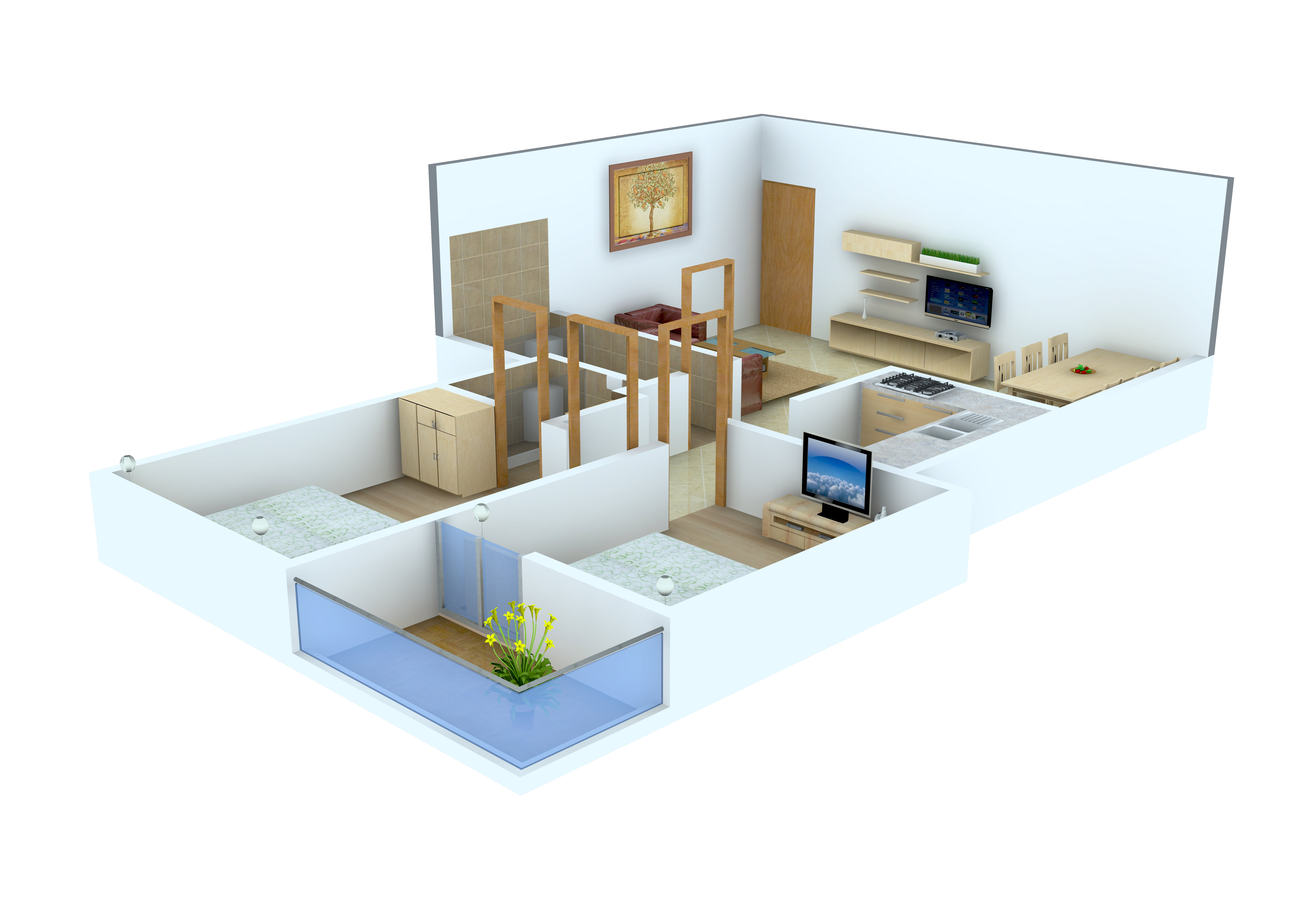 3DFloorPlan of Parsrampuria Mohan Tower