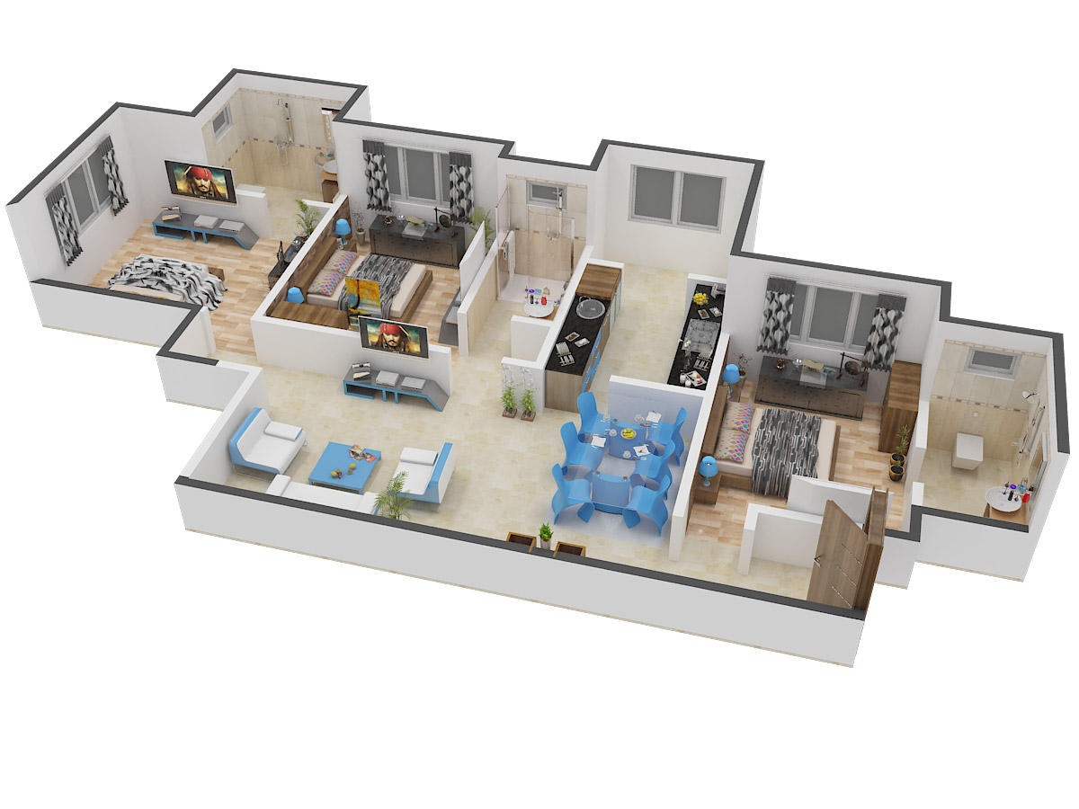 3DFloorPlan of Neptune Eleve