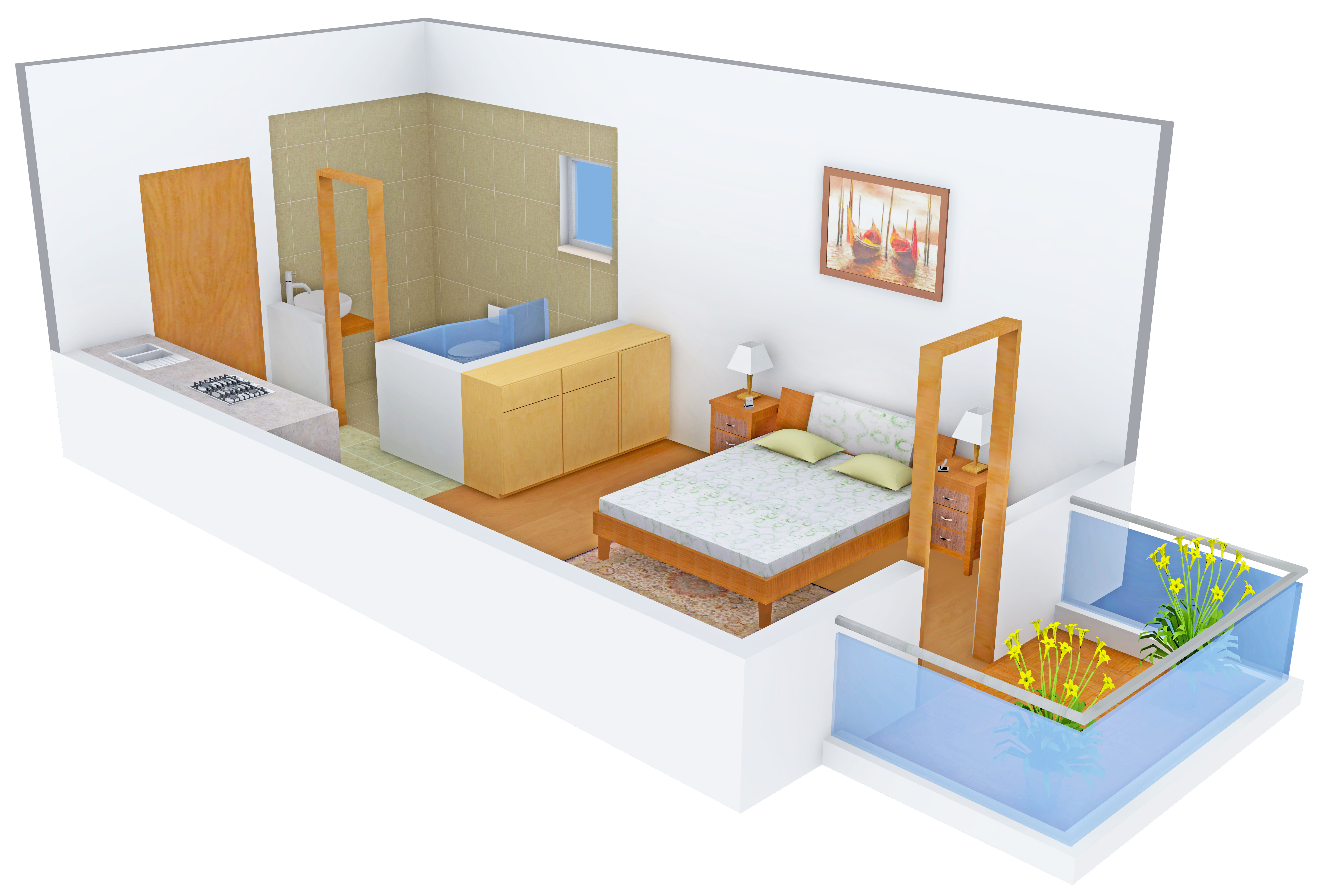 3DFloorPlan of Oasis Venetia Heights