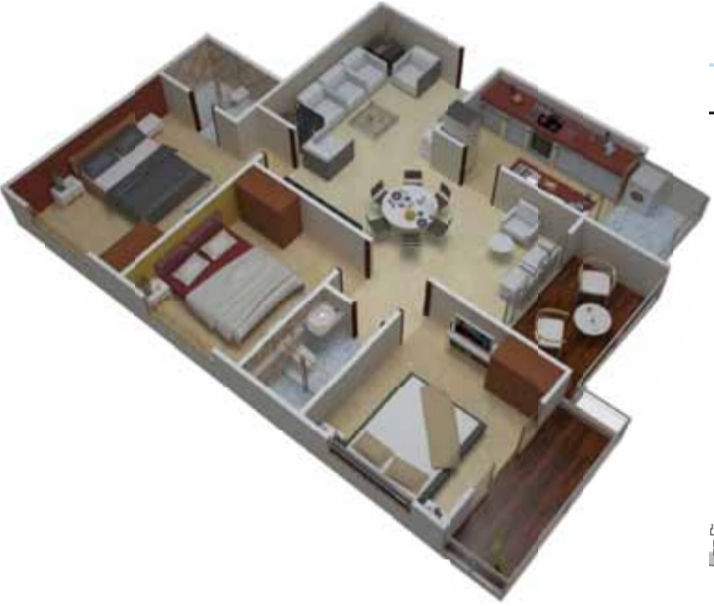 3DFloorPlan of Paras Urbane Park