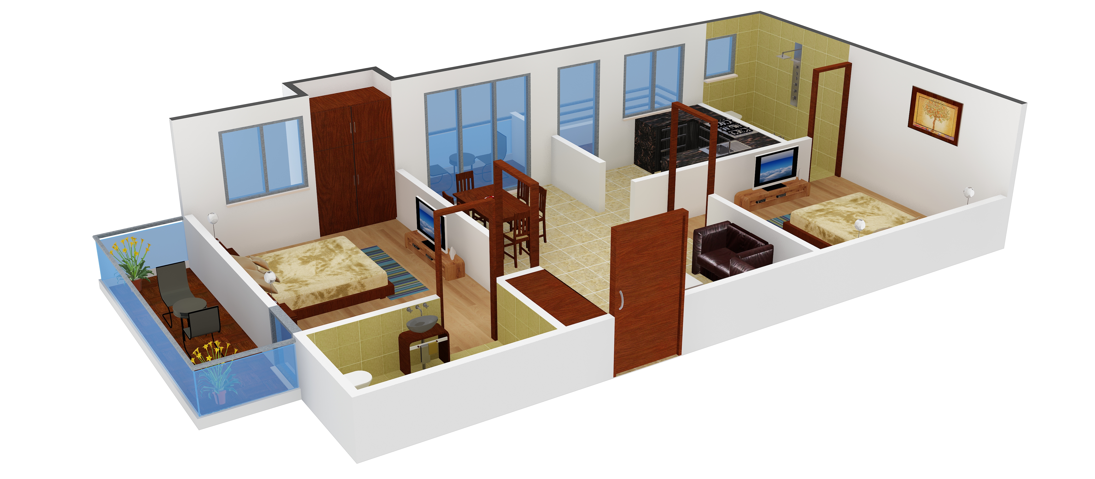 3DFloorPlan of Sree Prasanna