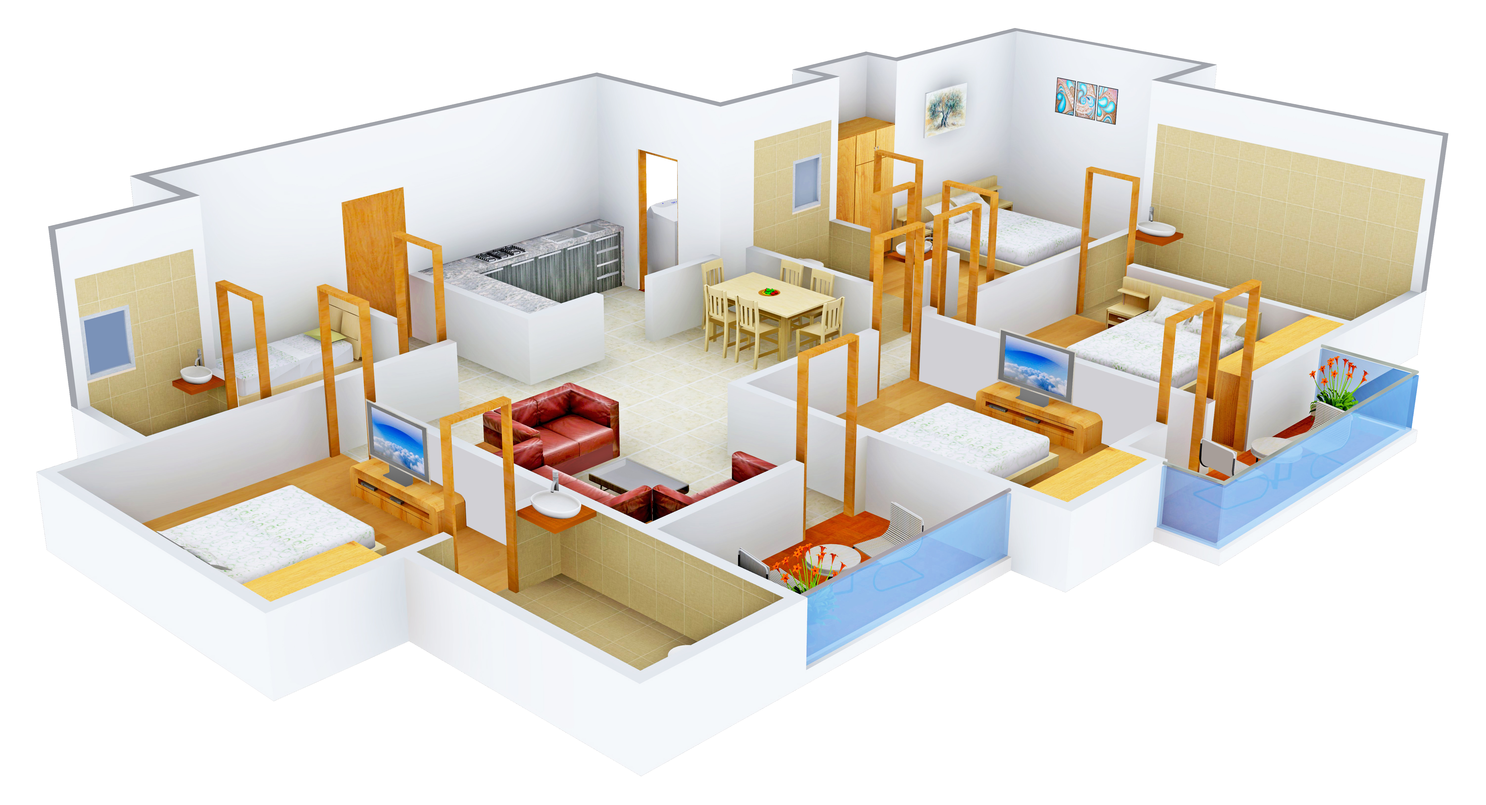 3DFloorPlan of Globus Coral Woods