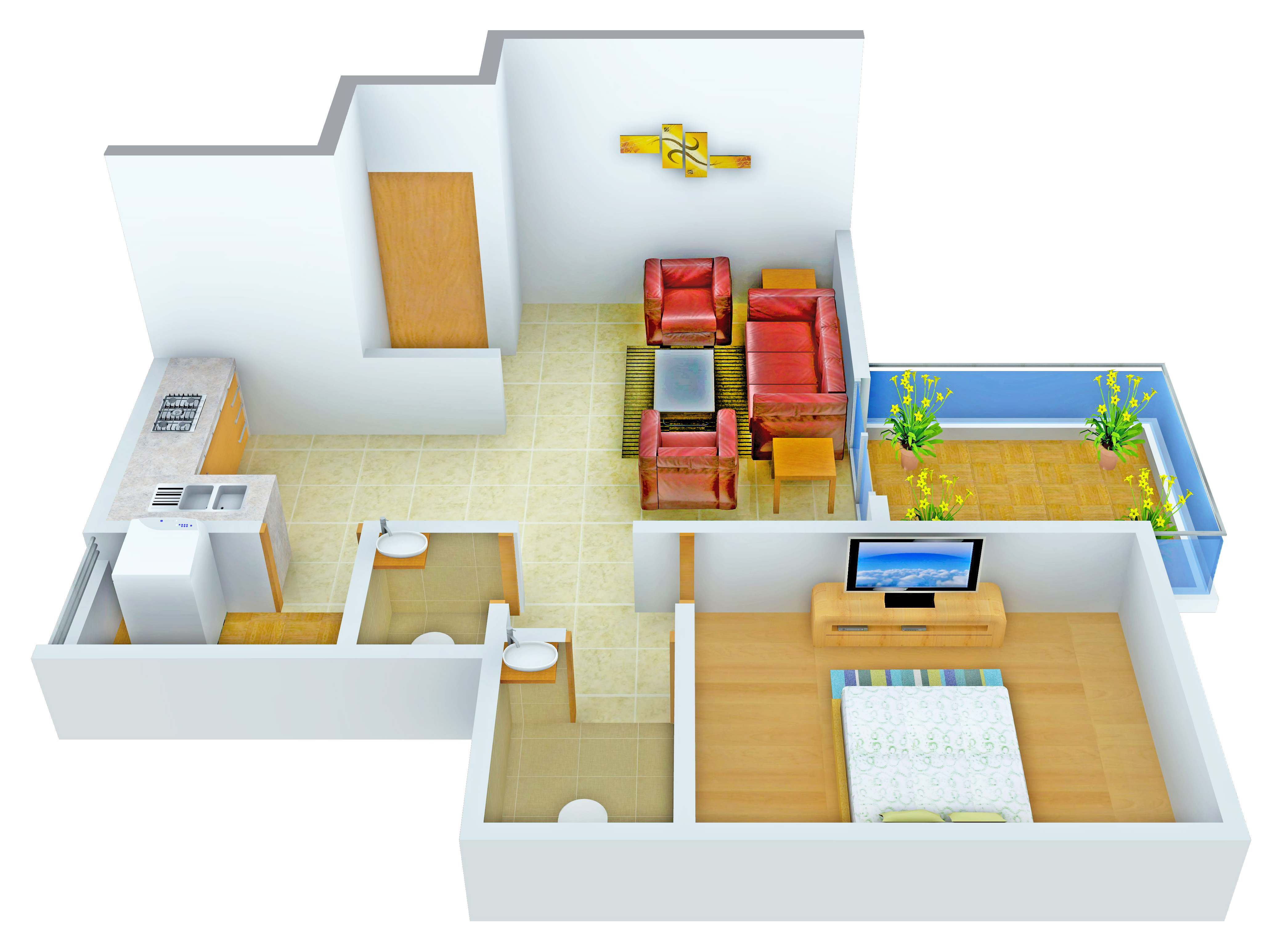3DFloorPlan of Kohinoor Majesty