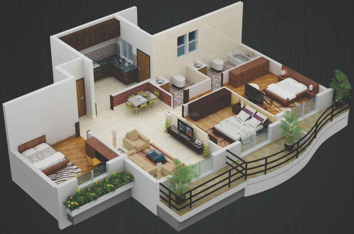 3DFloorPlan of Chugh Grande Exotica