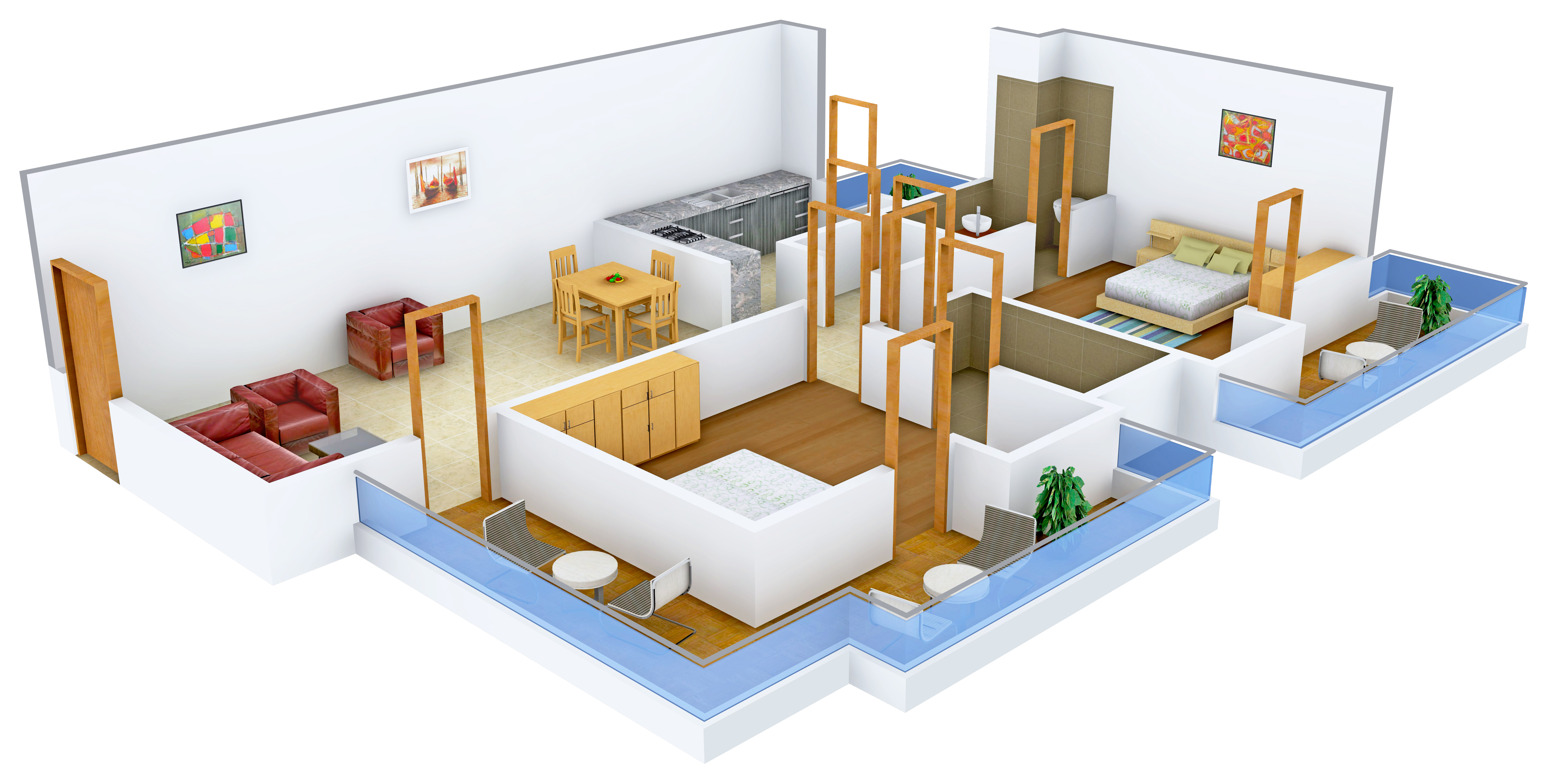 3DFloorPlan of Sushma Green Vista