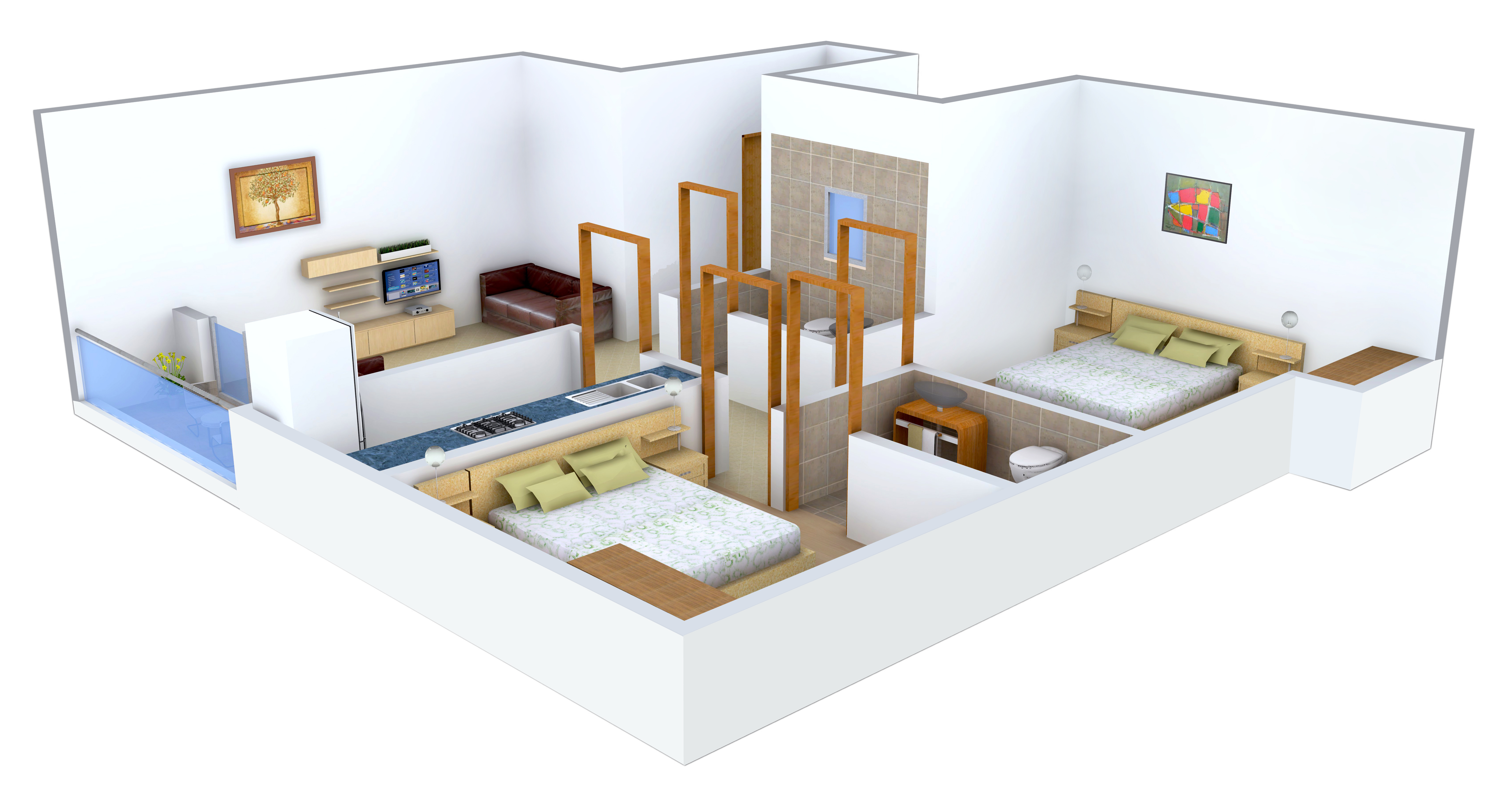 3DFloorPlan of Baron Enclave