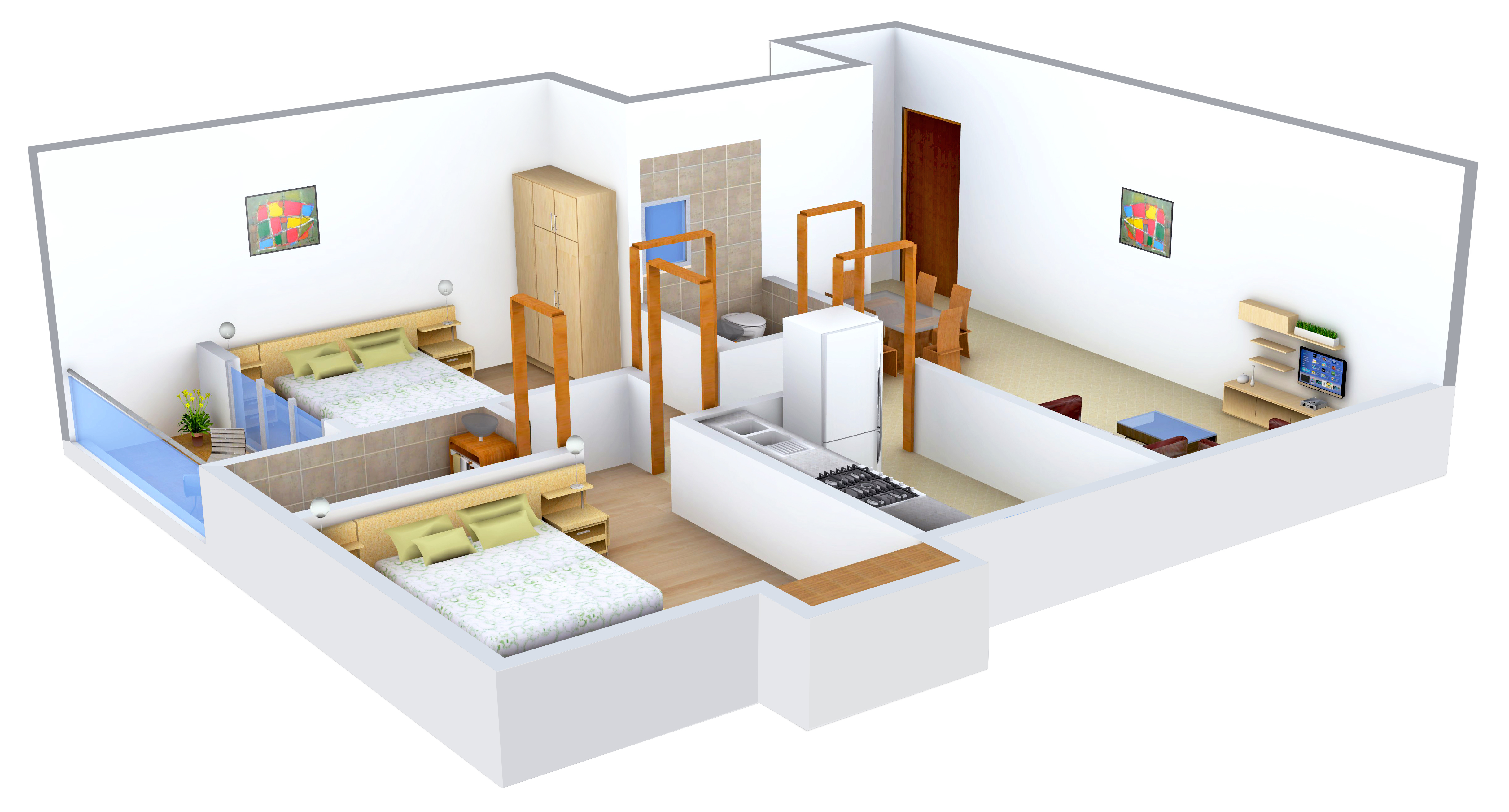 3DFloorPlan of Baron Enclave