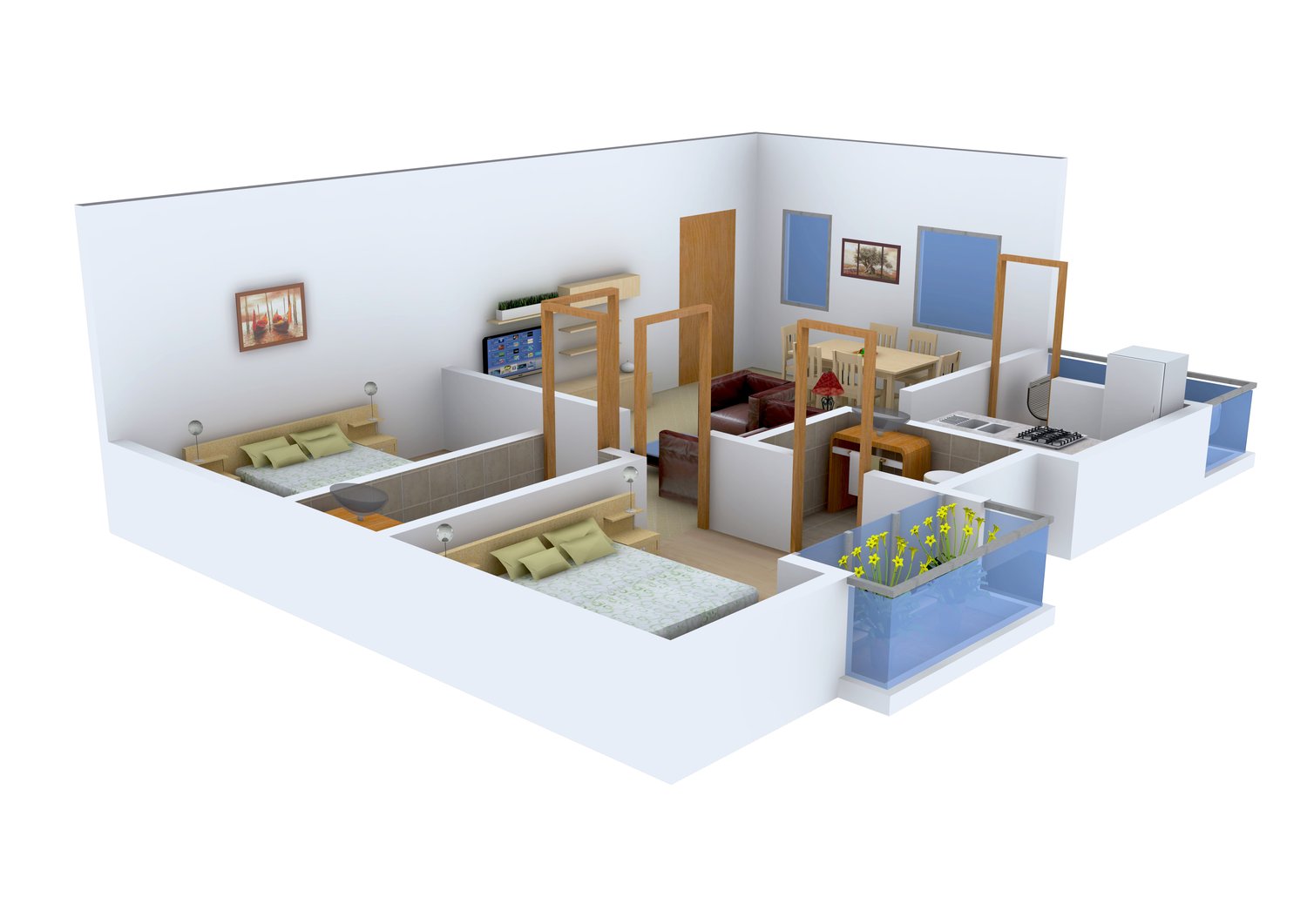 3DFloorPlan of Sri Pearls