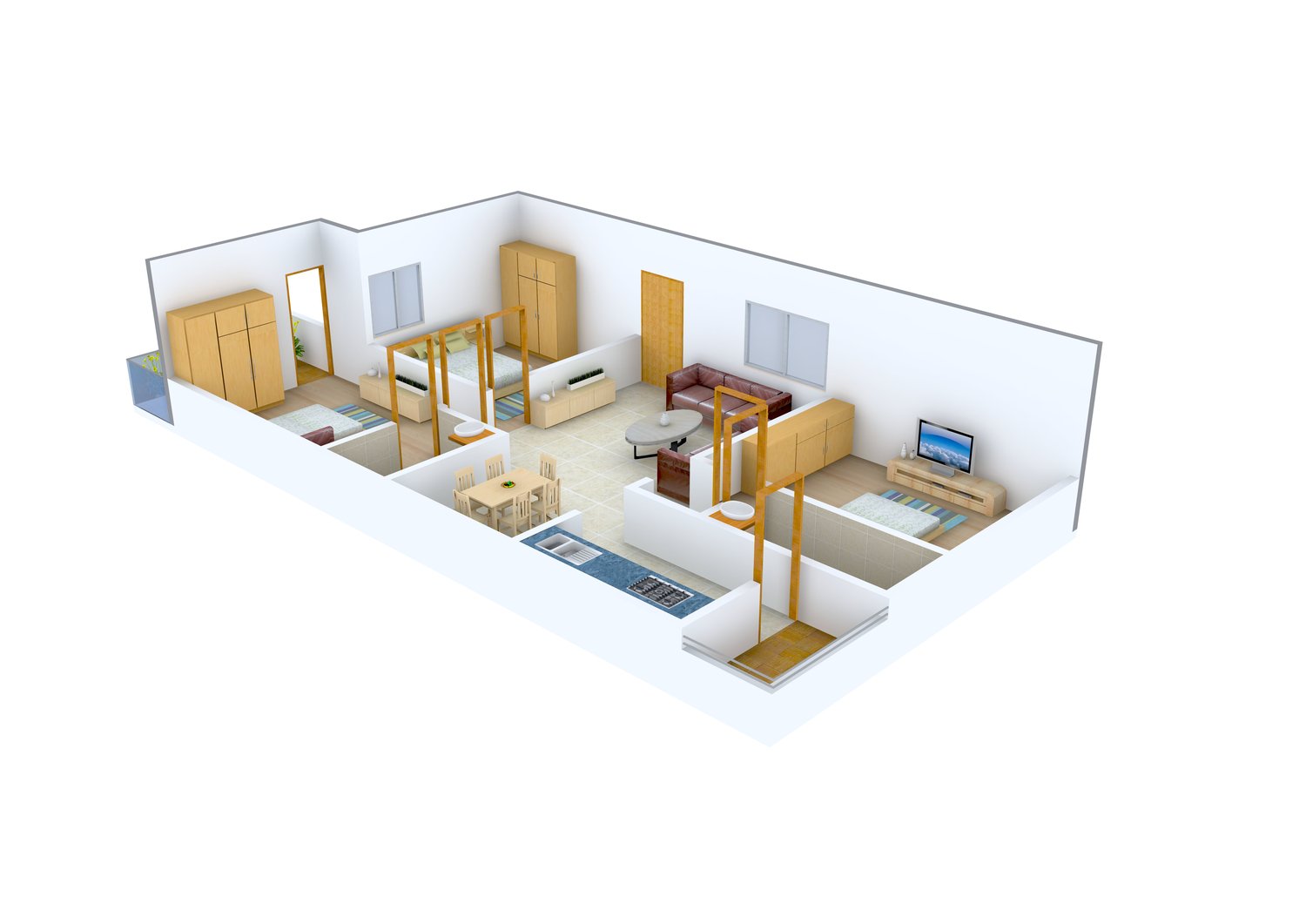 3DFloorPlan of Viktra Pristine