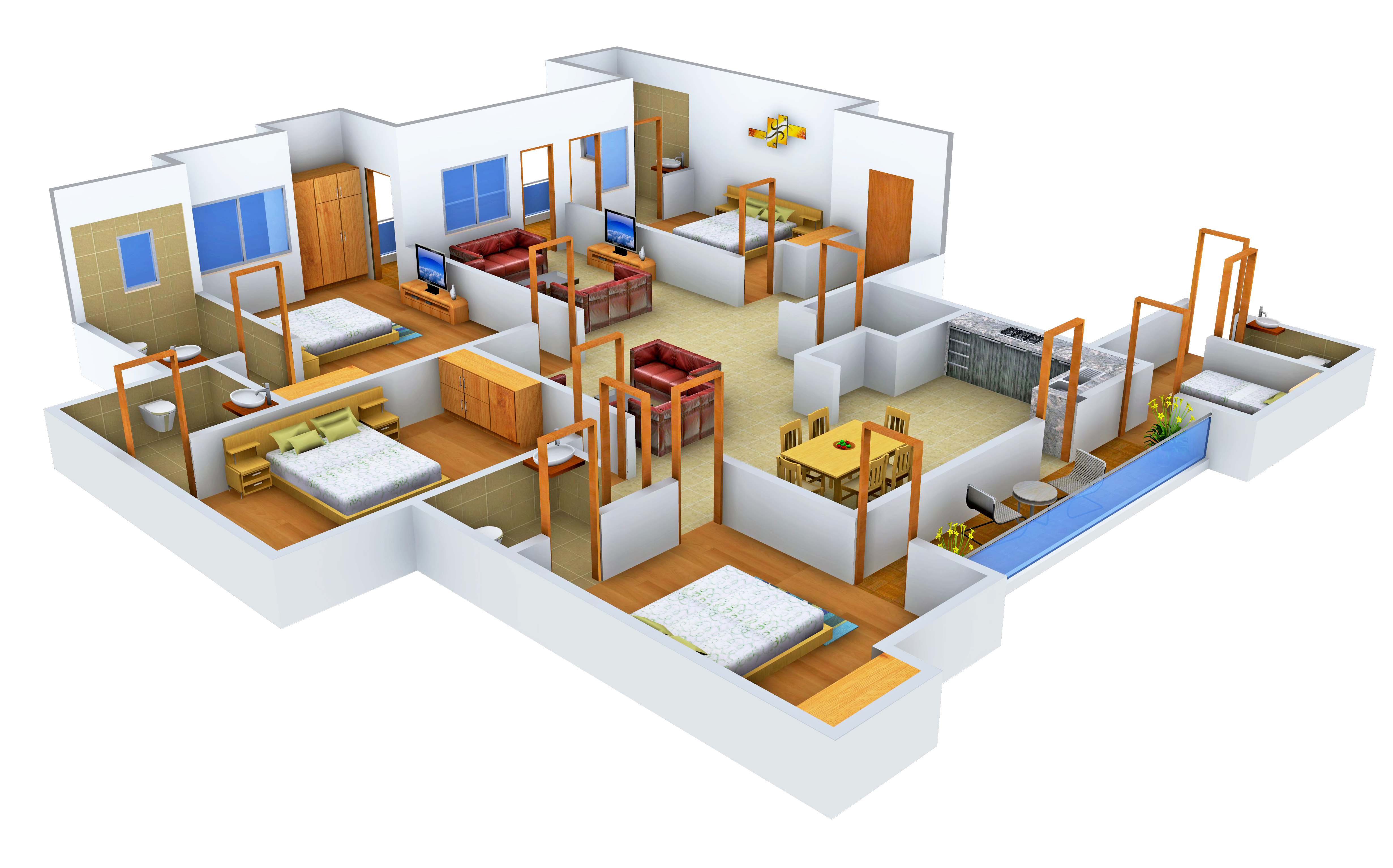 3DFloorPlan of Sandwoods Opulencia