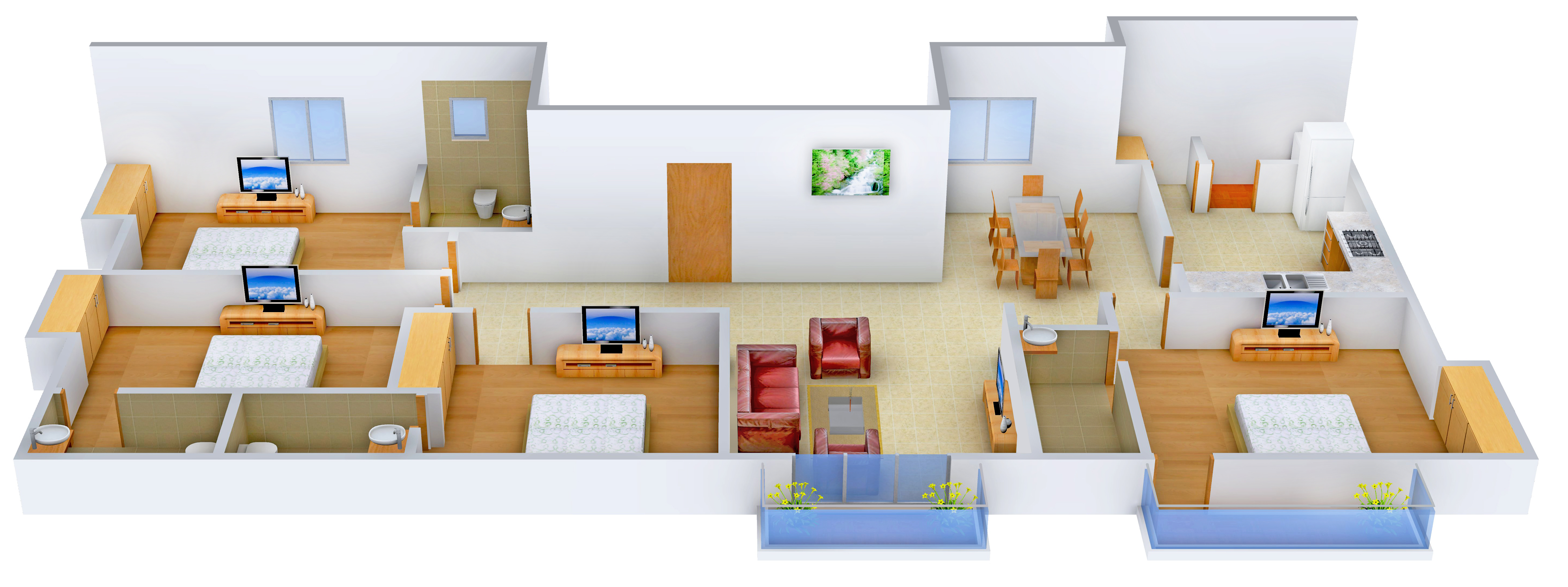 3DFloorPlan of India Firdaws