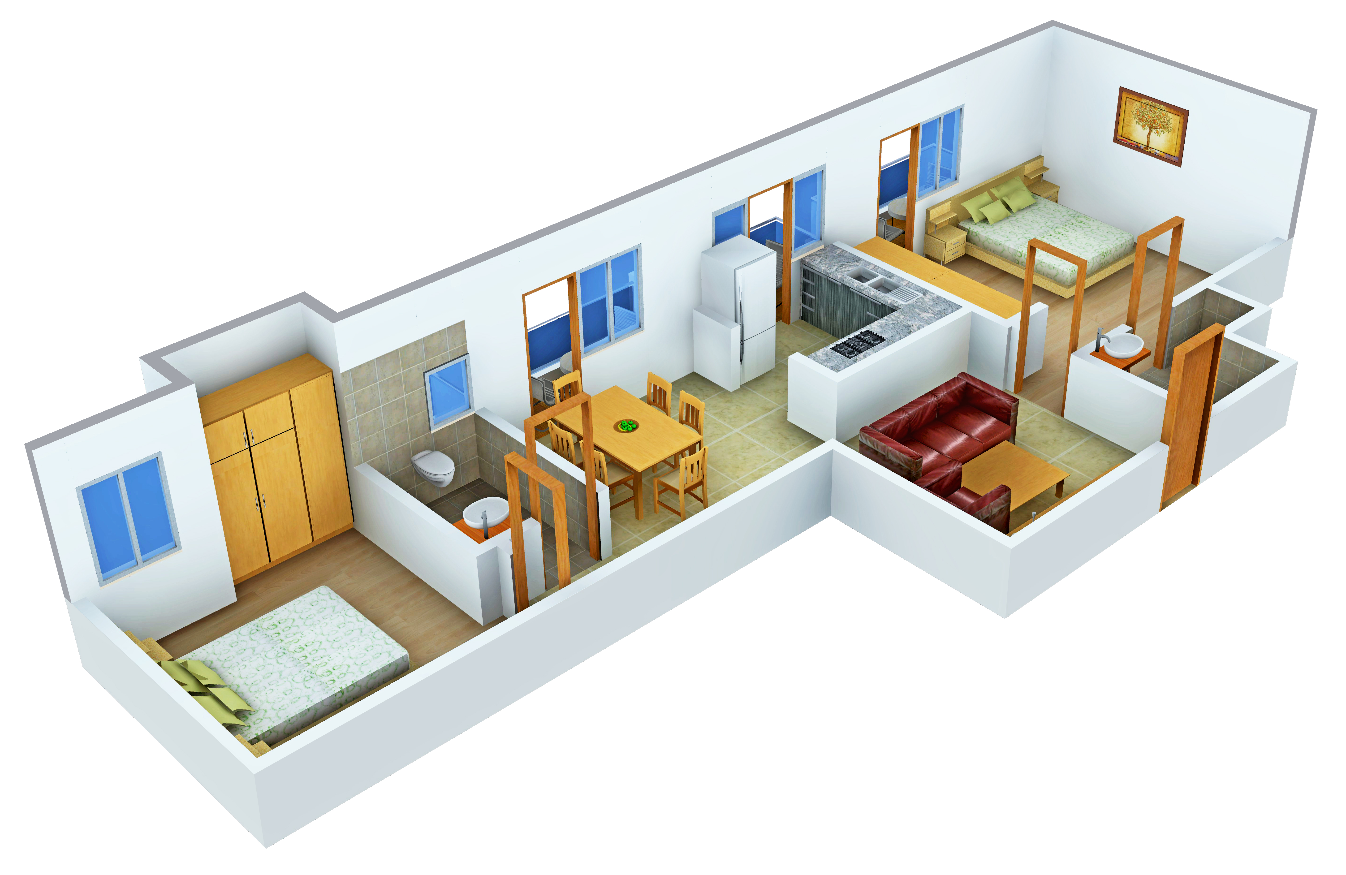 3DFloorPlan of JBM Mitra