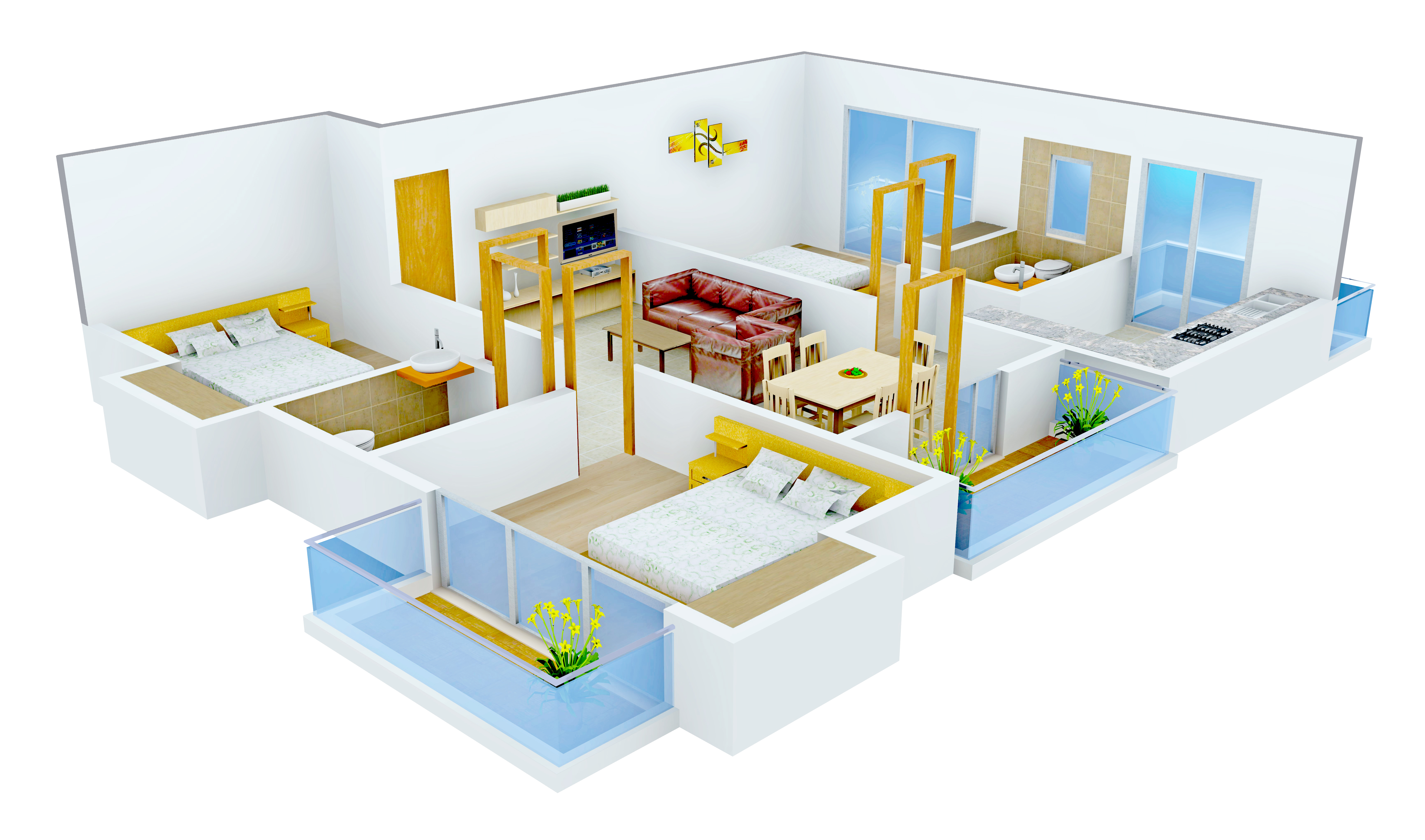 3DFloorPlan of JBM Mitra