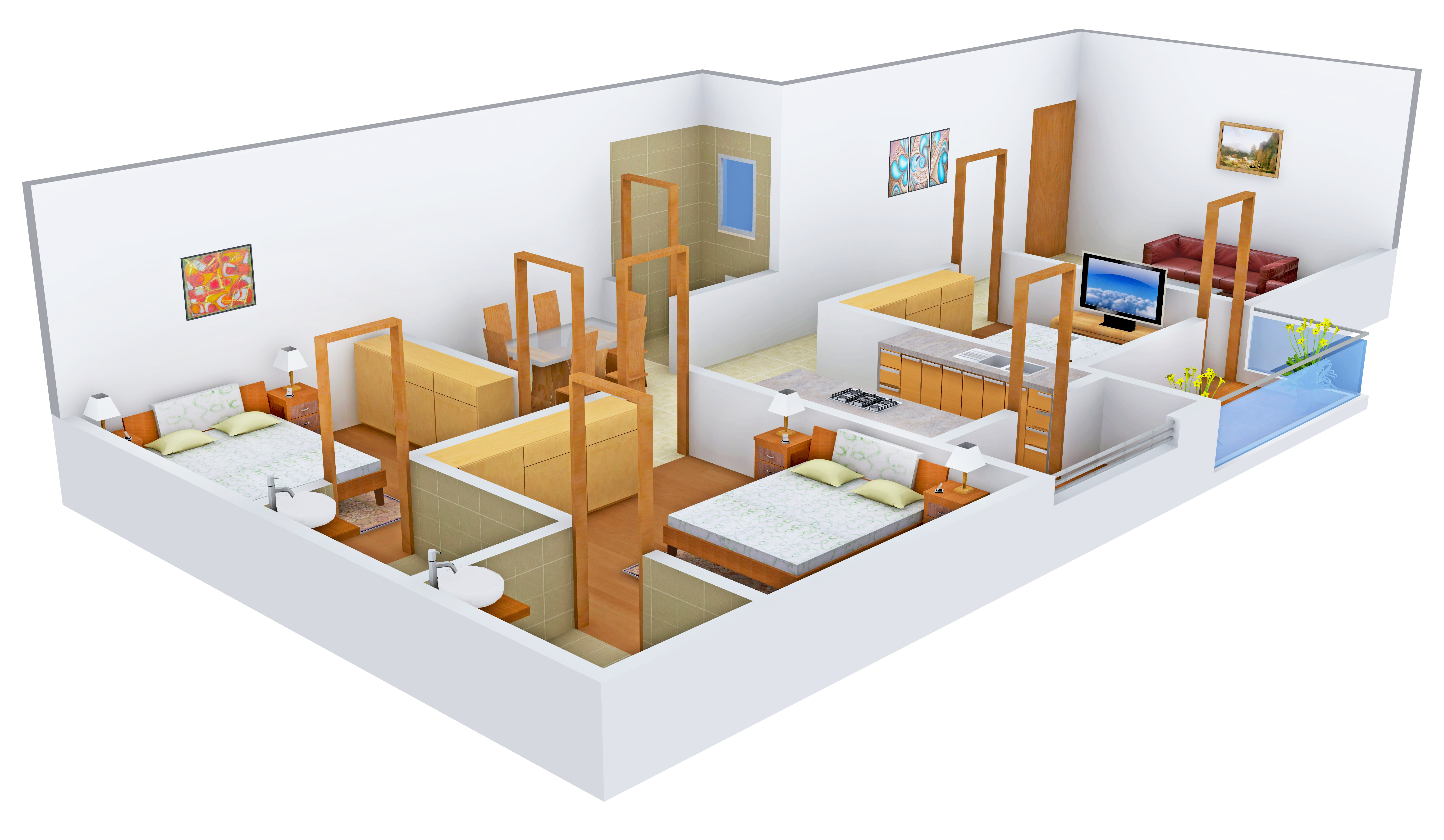 3DFloorPlan of Galaxy Keshav Galaxy