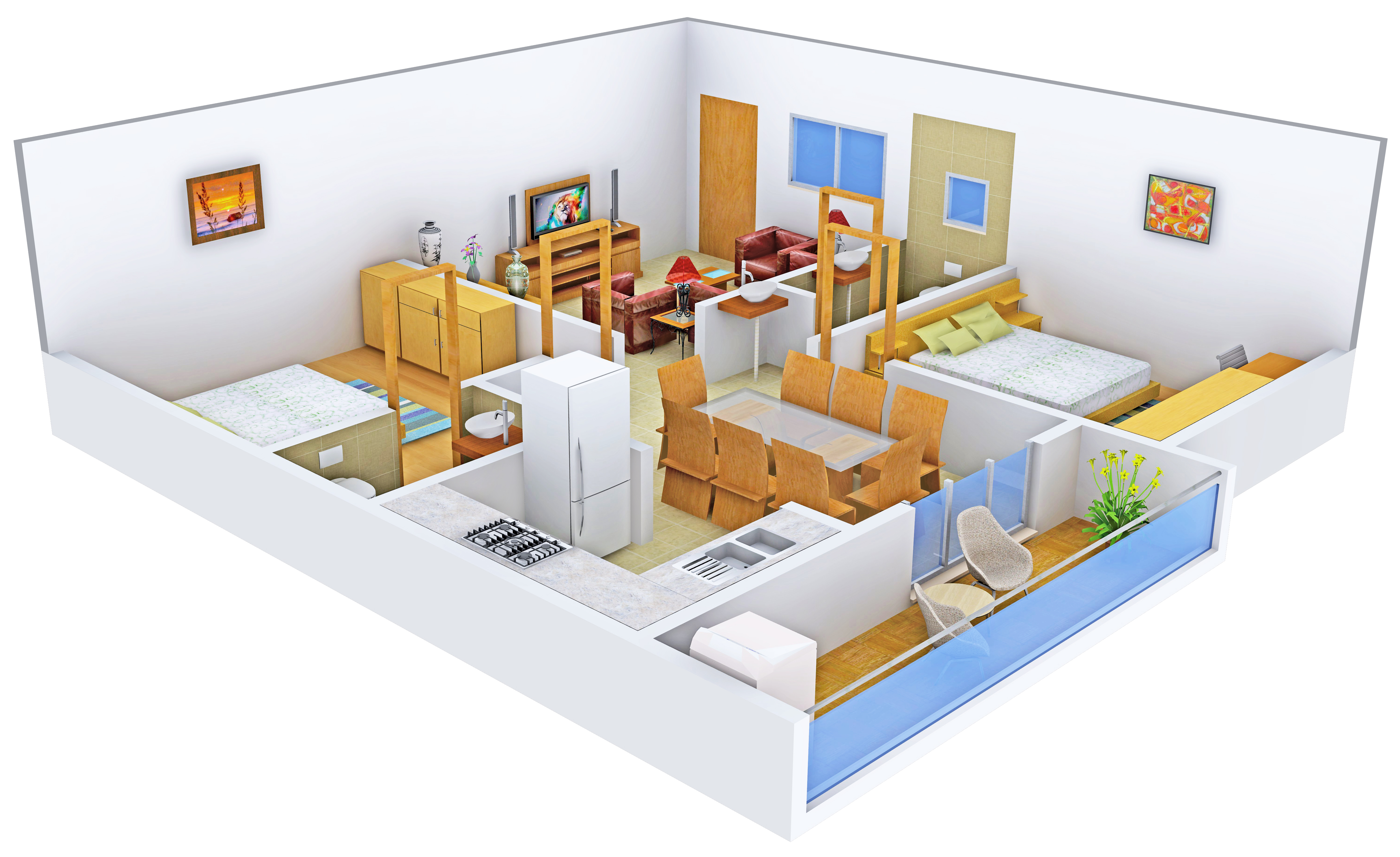 3DFloorPlan of SLV Sannidhi Classic