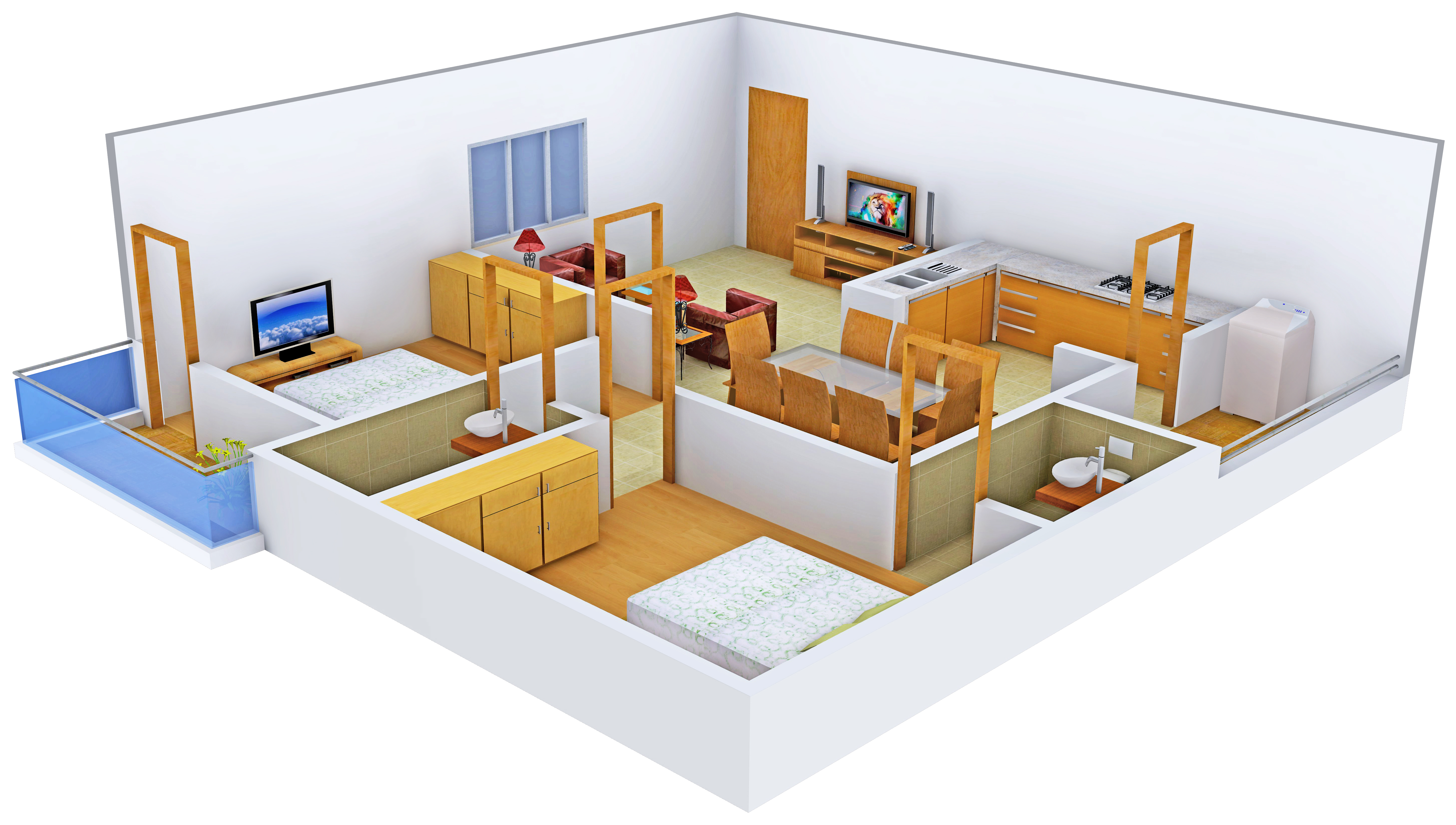 3DFloorPlan of SLV Sannidhi Classic
