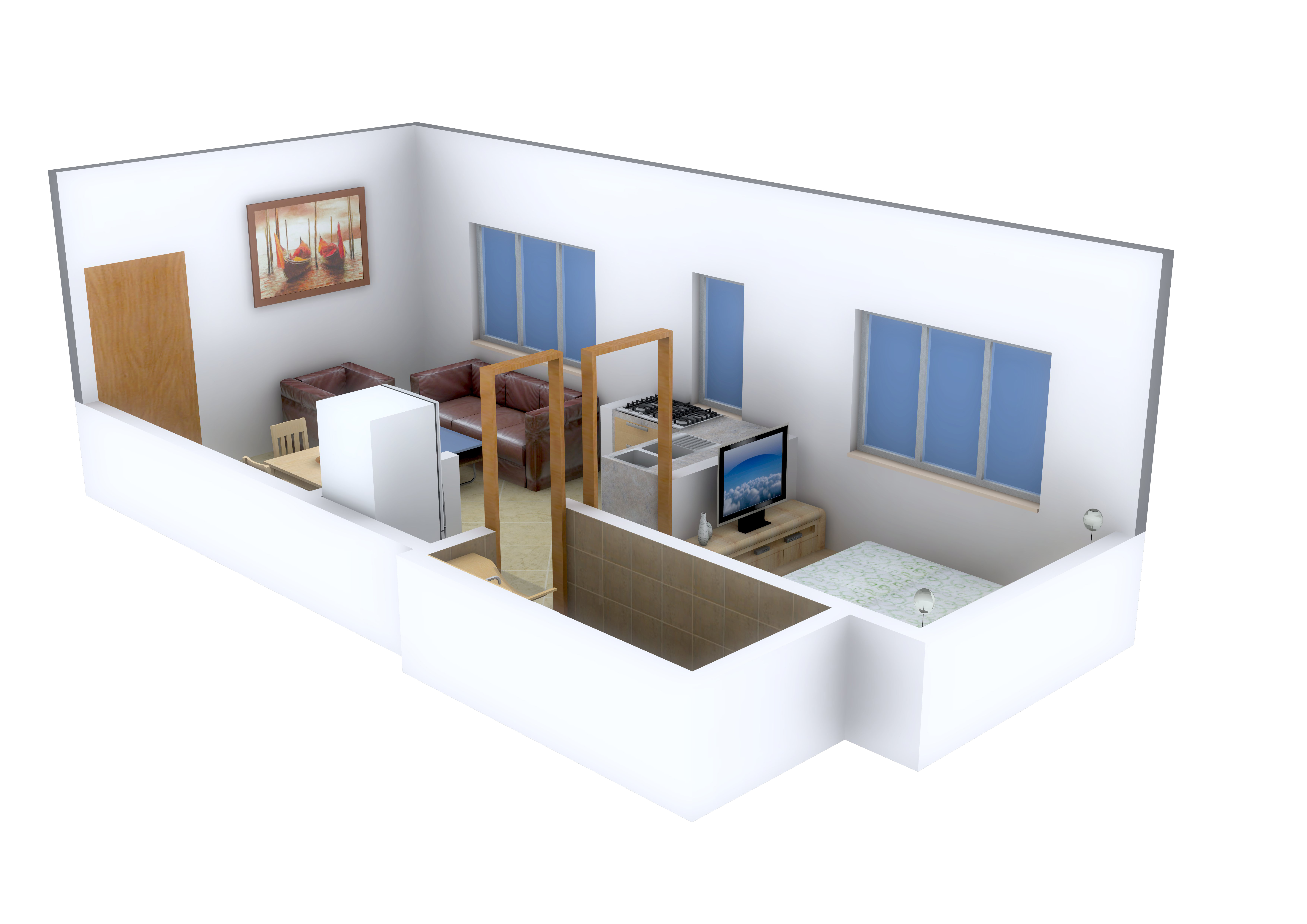 3DFloorPlan of Shreeji Dham
