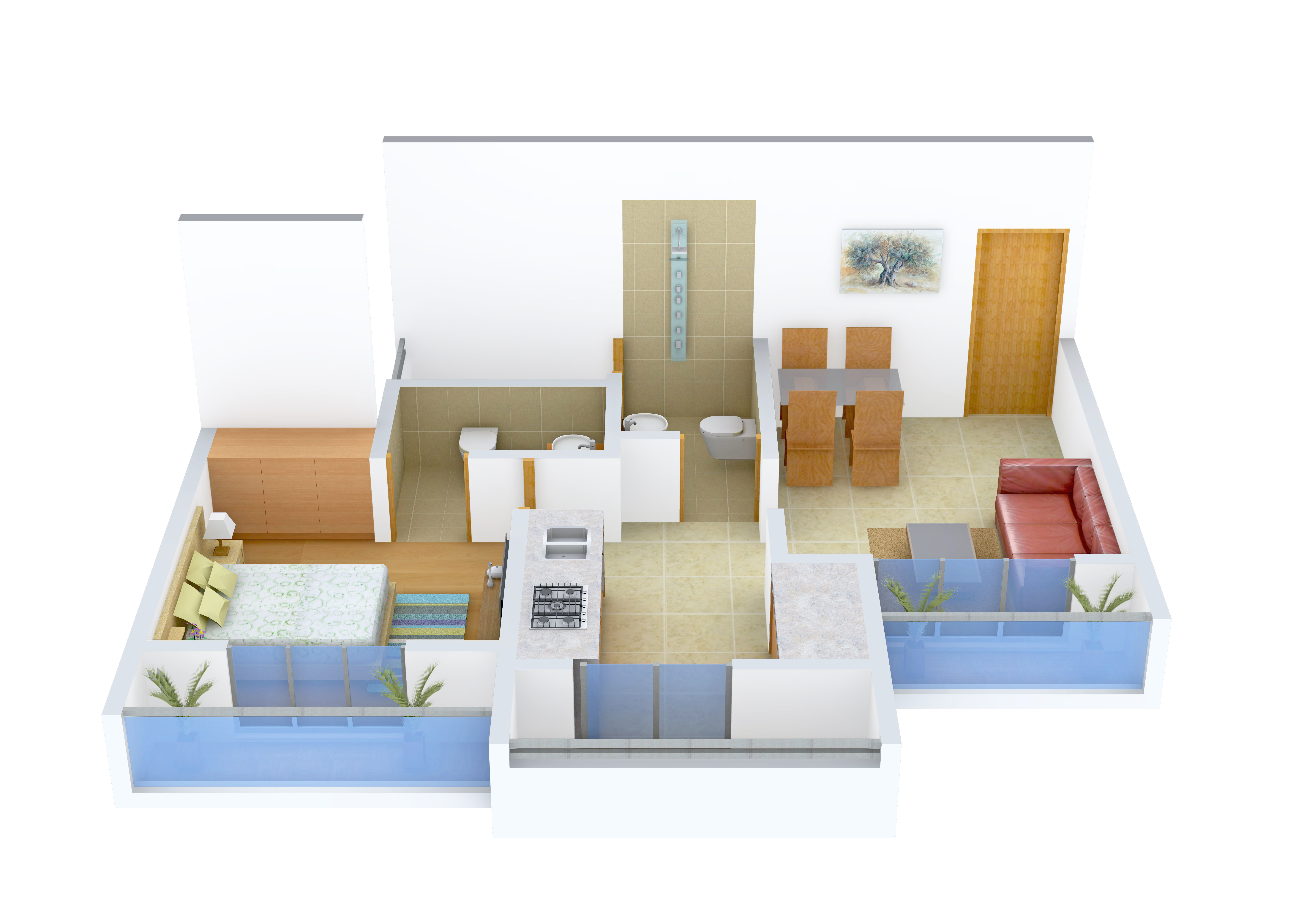 3DFloorPlan of Sunrise Glory