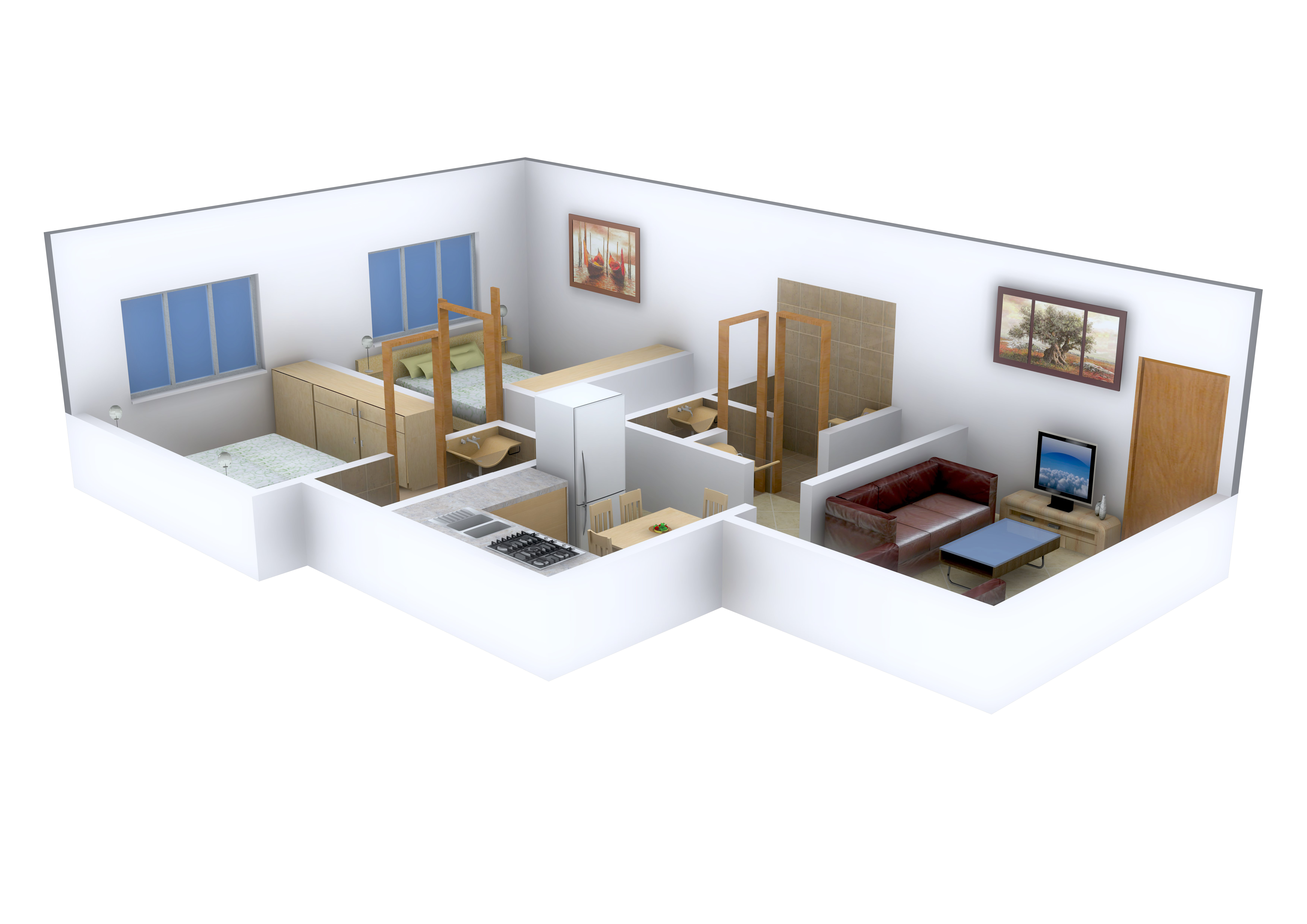 3DFloorPlan of Shreeji Dham