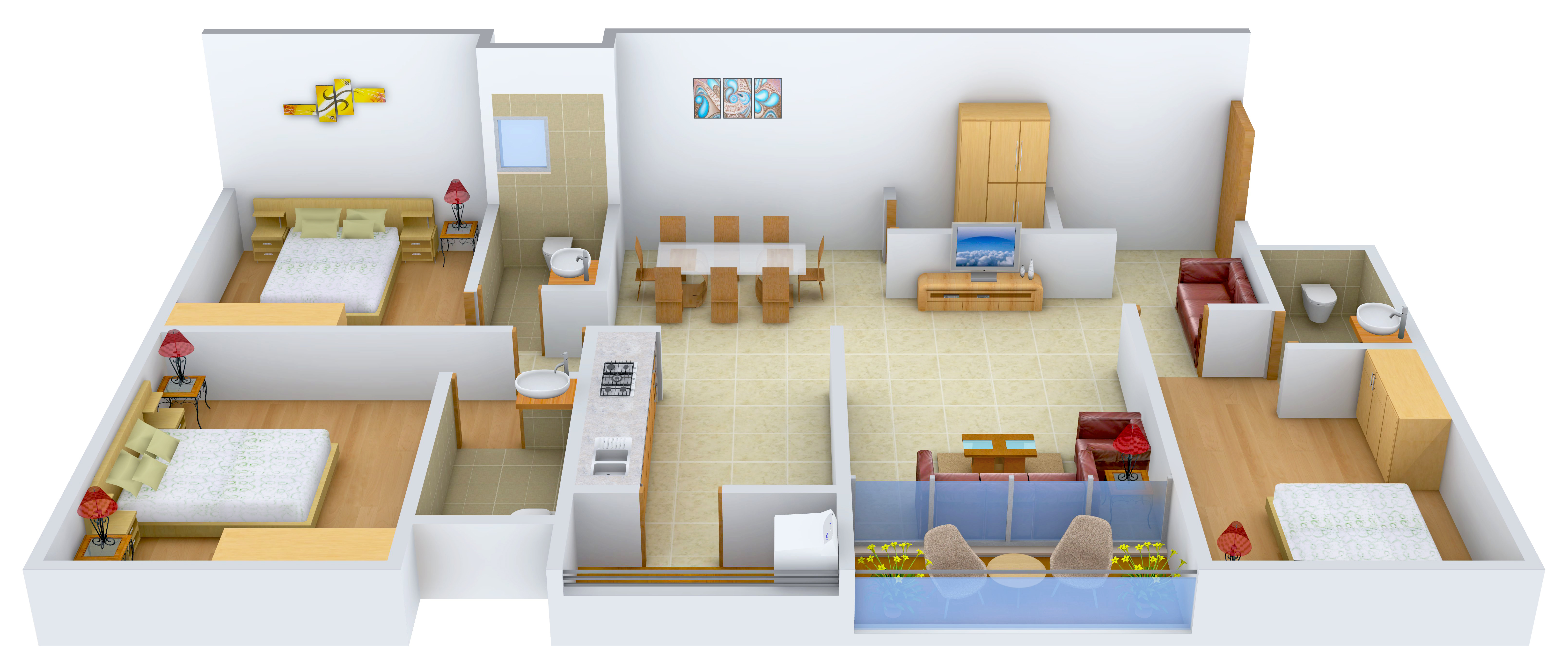 3DFloorPlan of Merlin Opal