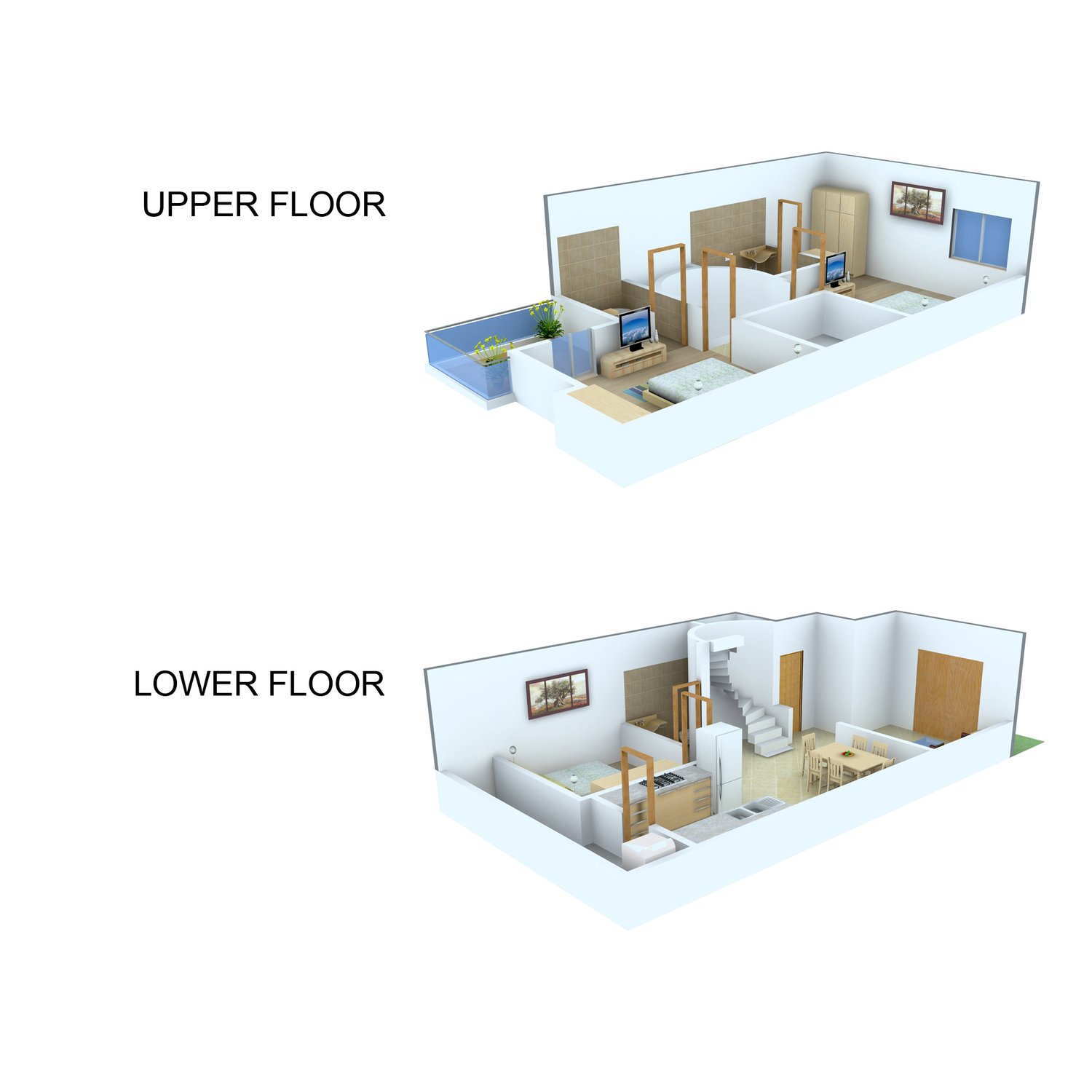 3DFloorPlan of Raviraj Pratiksha Villas
